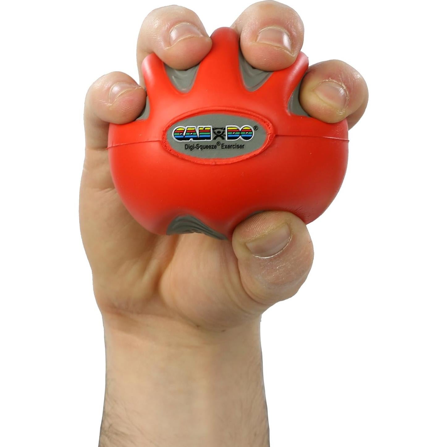 Ejercitador de Mano CanDo Digi-Squeeze Mediano Rojo Ligero