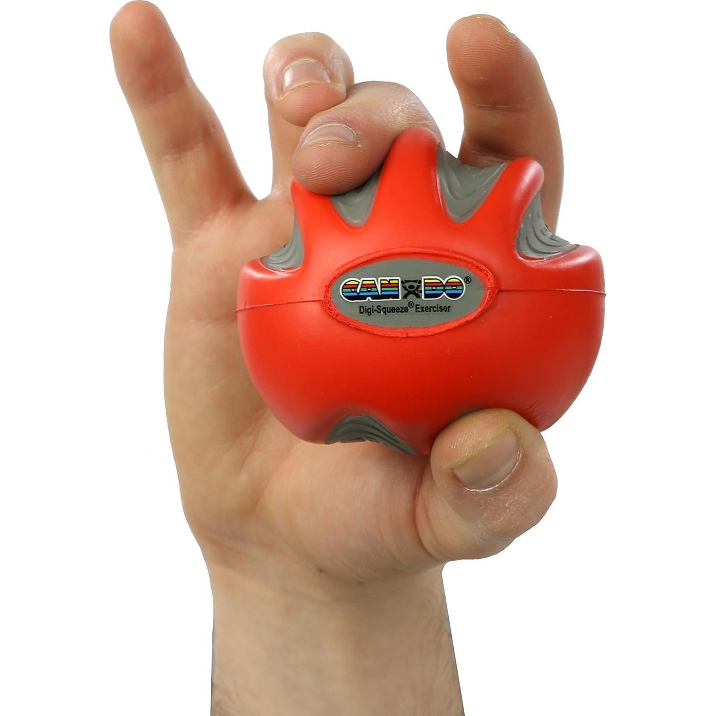 Ejercitador de Mano CanDo Digi-Squeeze Mediano Rojo Ligero