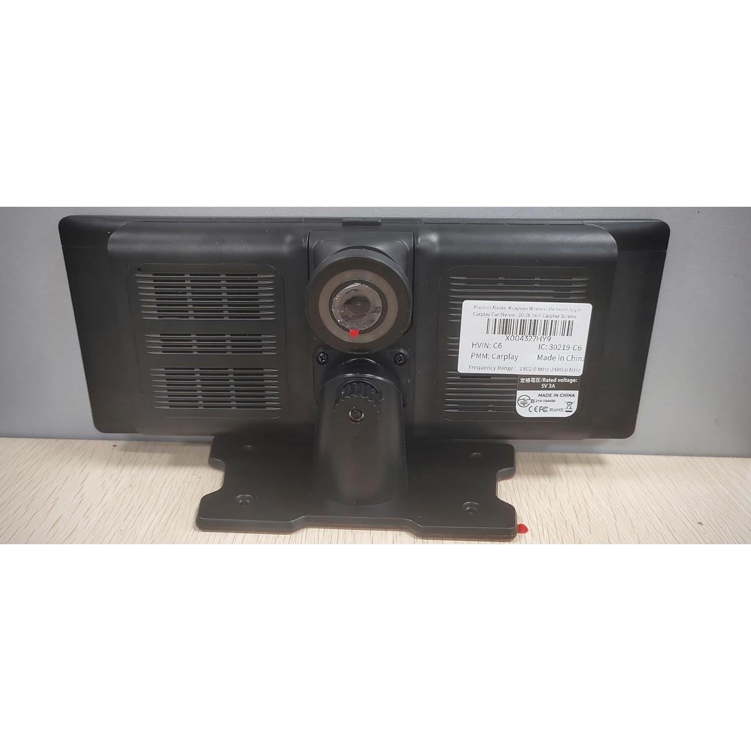 Pantalla Portátil Inalámbrica Kuayvan 10.26" Carplay y Android Auto