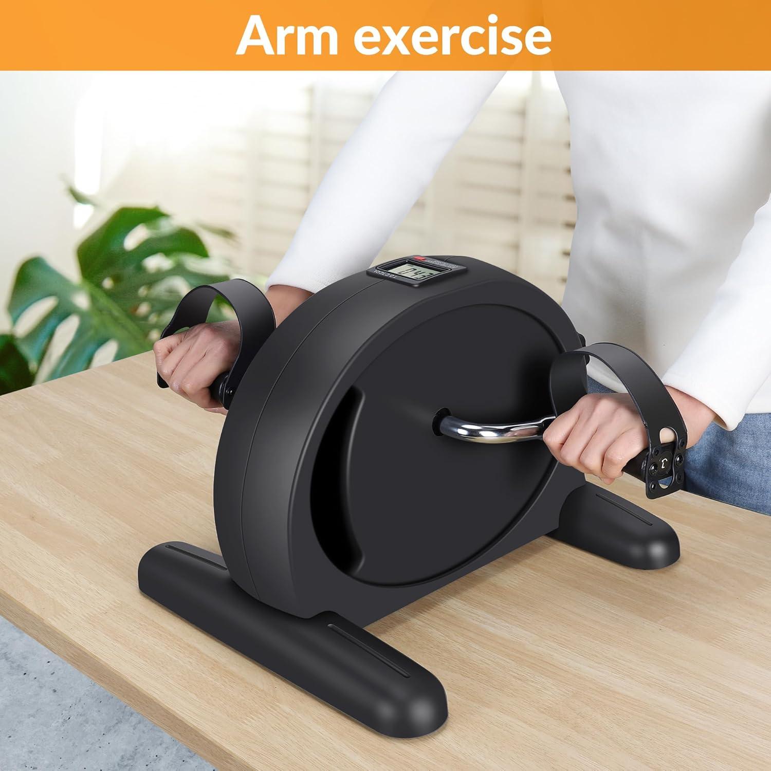 Bicicleta de Ejercicio RYGEO MC04 Compacta con Monitor LCD