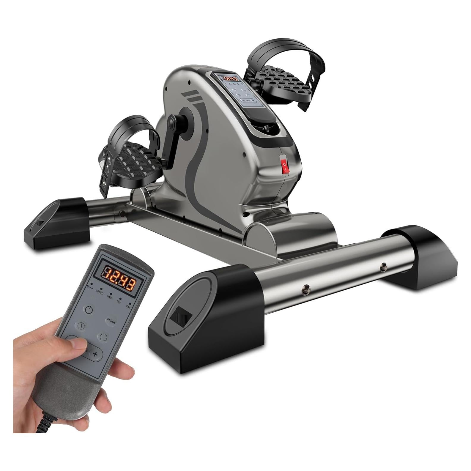 Bicicleta de Ejercicio Eléctrica HNLIY Mini Pedalera 10 Niveles