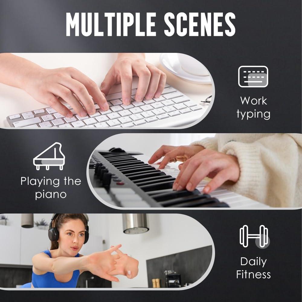 Ejercitador de Mano AIIONP Giroscópico con Contador - Negro