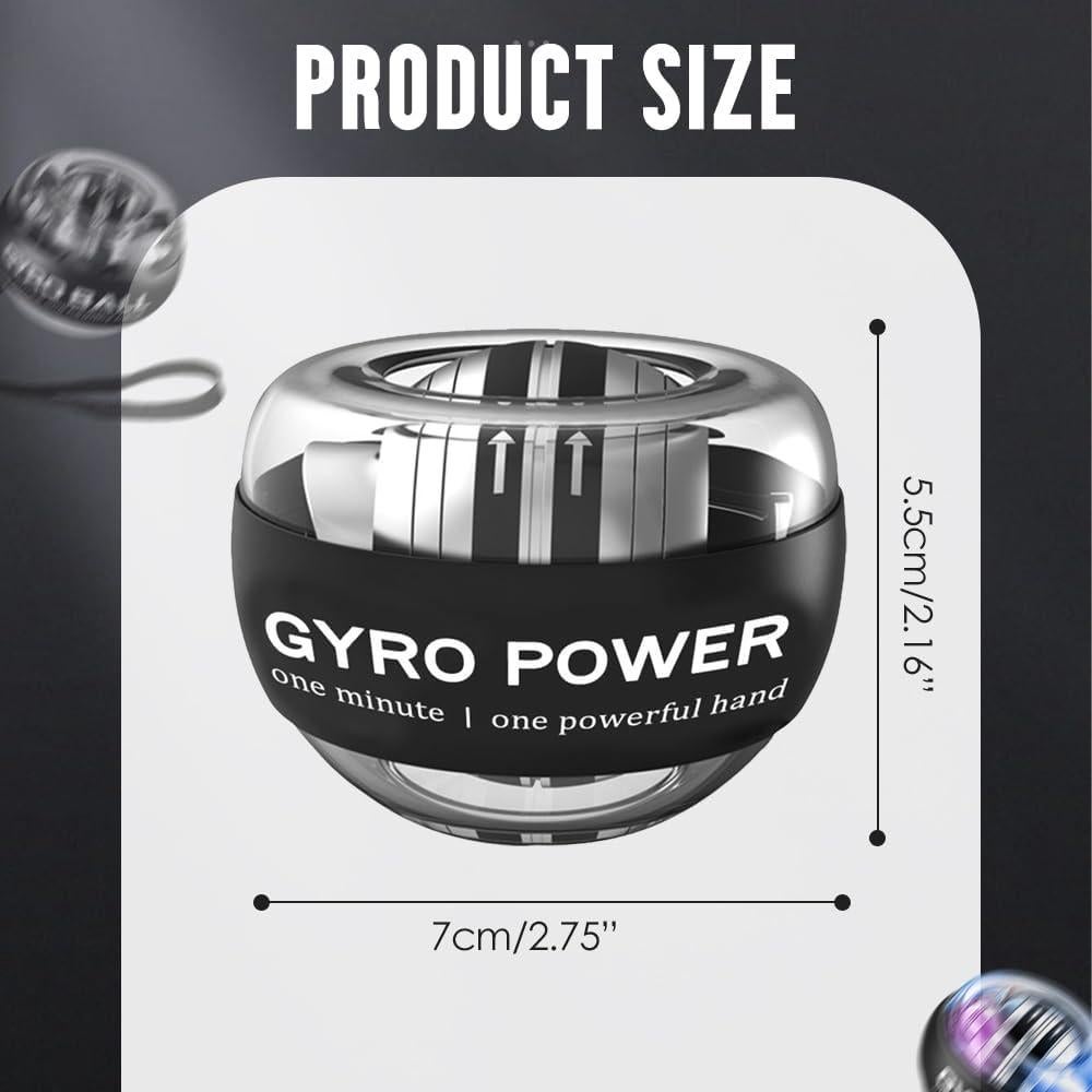 Ejercitador de Mano AIIONP Giroscópico con Contador - Negro