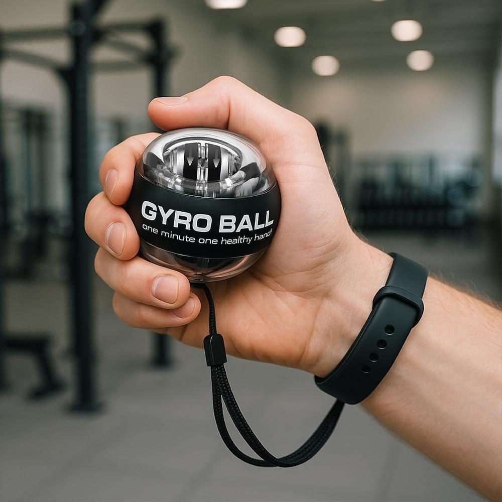 Ejercitador de Mano AIIONP Giroscópico con Contador - Negro