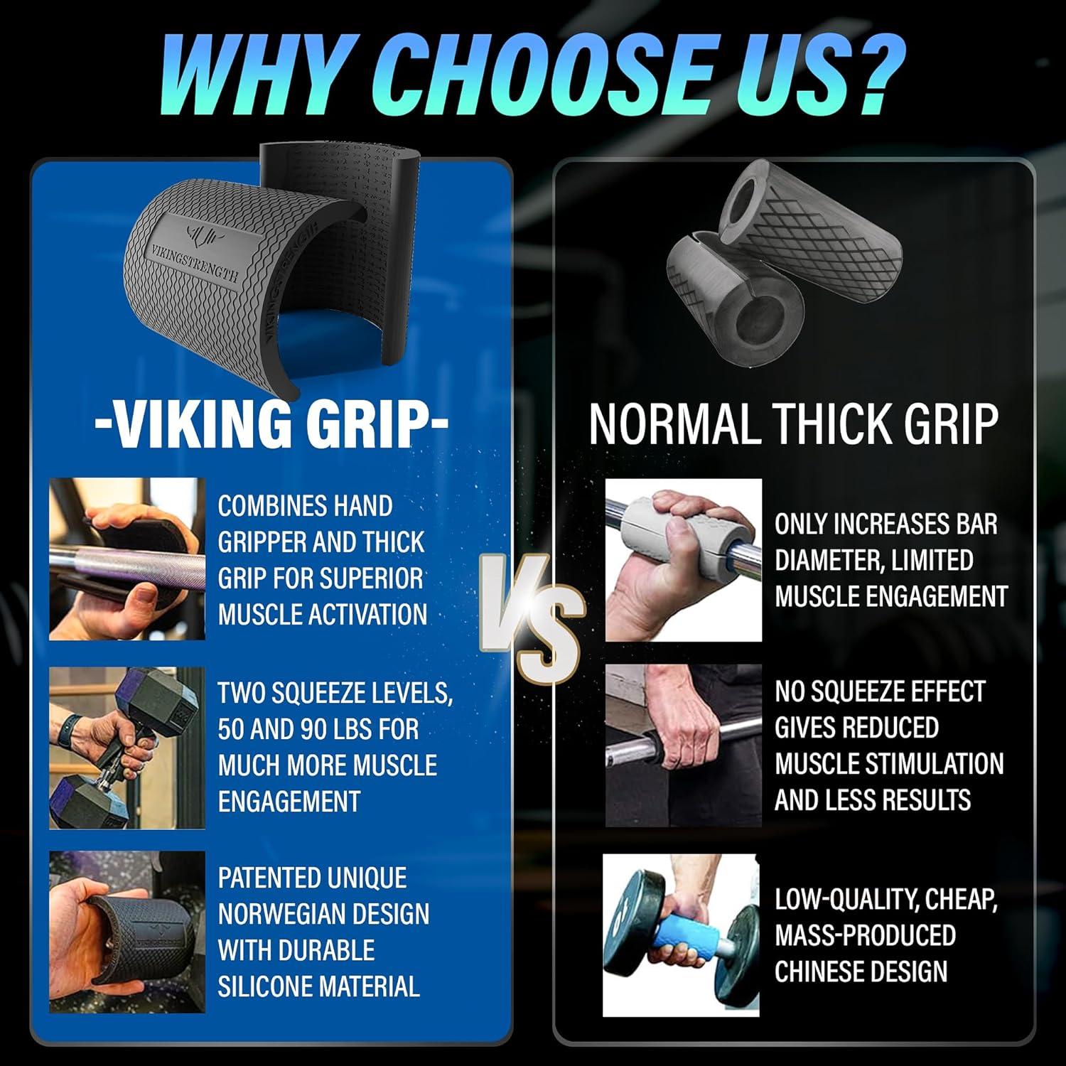 Fortalecedor de Agarre Vikingstrength Grip Élite 90LBS