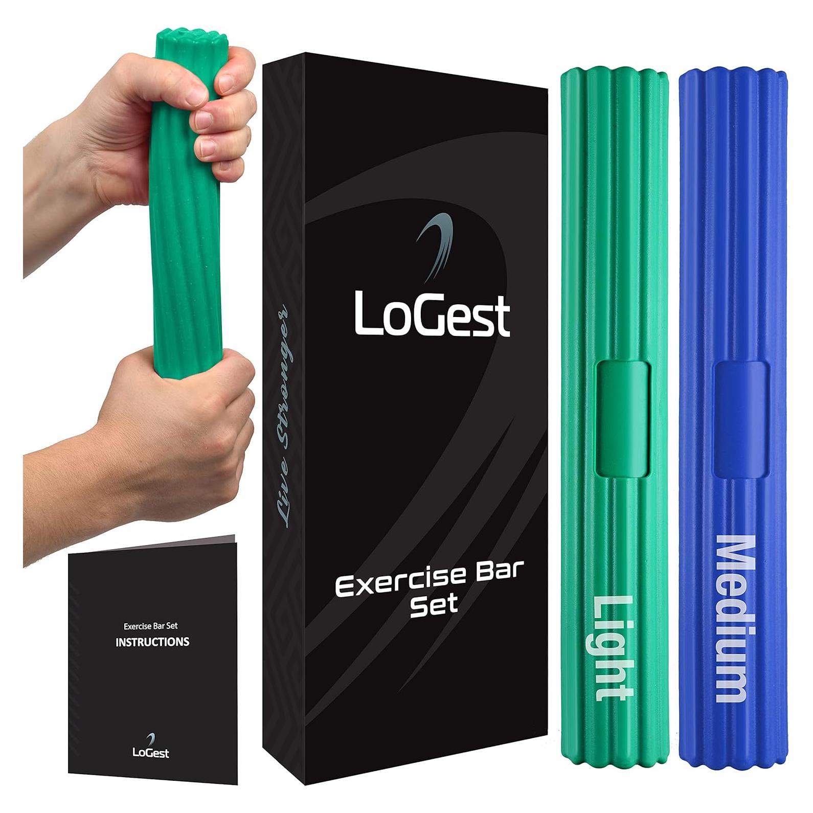 Barras de Ejercitador de Mano Logest Twist - Alivio Tendinitis