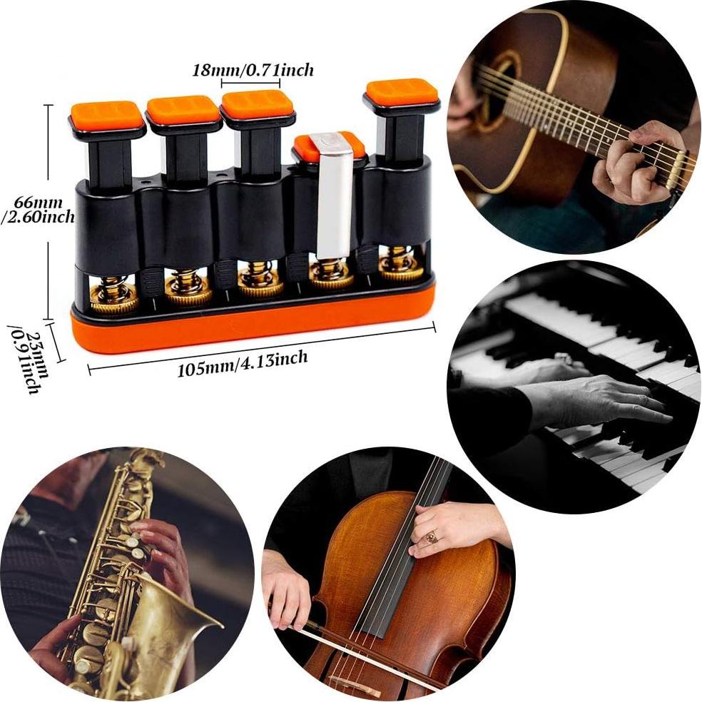 Ejercitador de Dedos DILIMI para Guitarra - Ajustable 1.36 a 3.86 kg