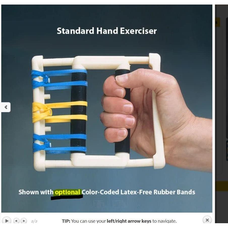 Ejercitador de Mano North Coast Medical NC52000 con 5 Bandas