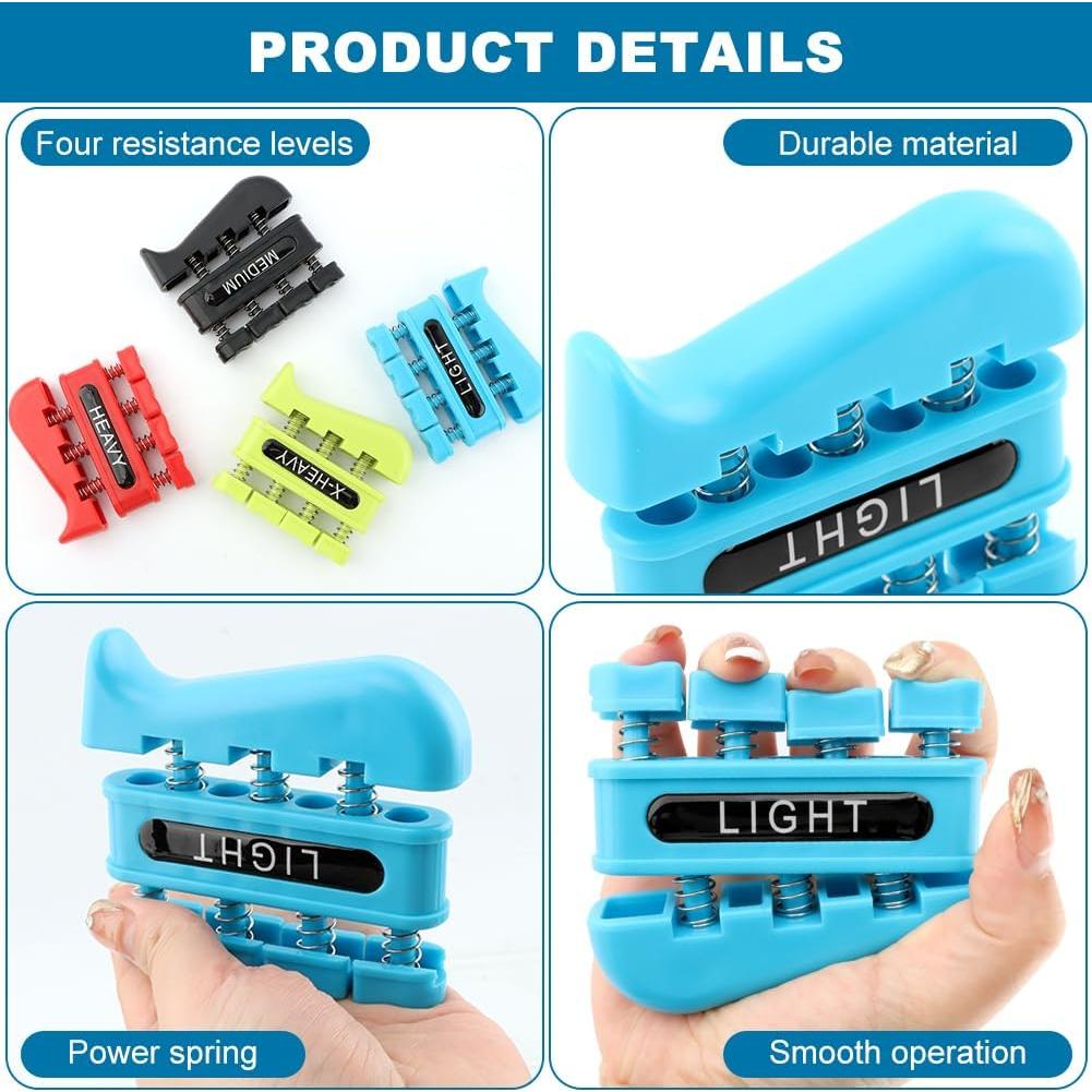 Fortalecedor de Dedos Restynic - Ejercitador de Mano 4 Niveles