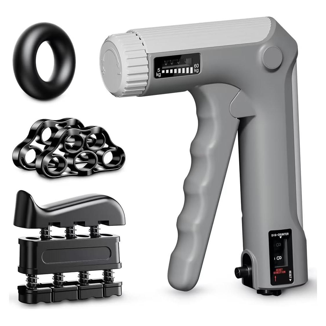 Kit de Entrenador de Fuerza de Agarre HICHOR - Resistencia Ajustable