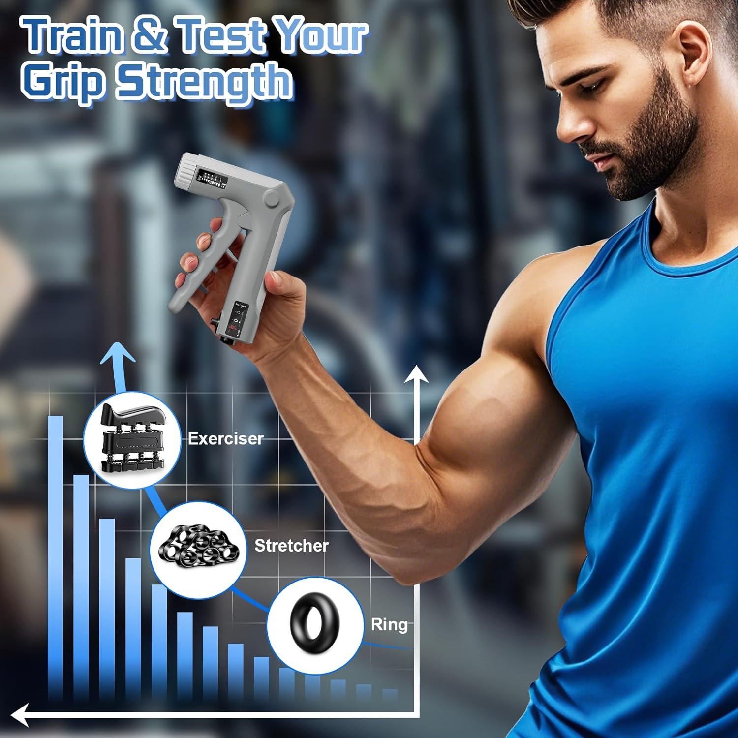 Kit de Entrenador de Fuerza de Agarre HICHOR - Resistencia Ajustable