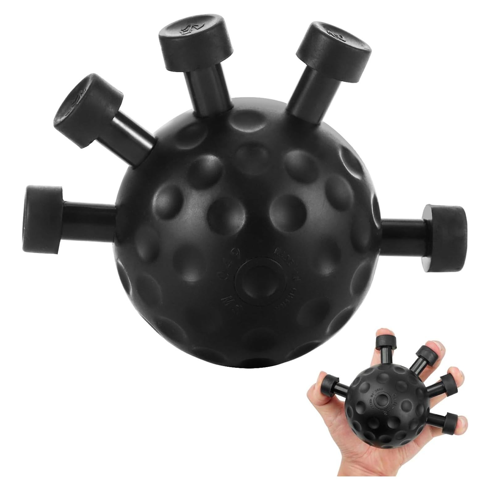 Entrenador de Fuerza de Agarre Qiuruoo - Ejercitador de Mano Negro