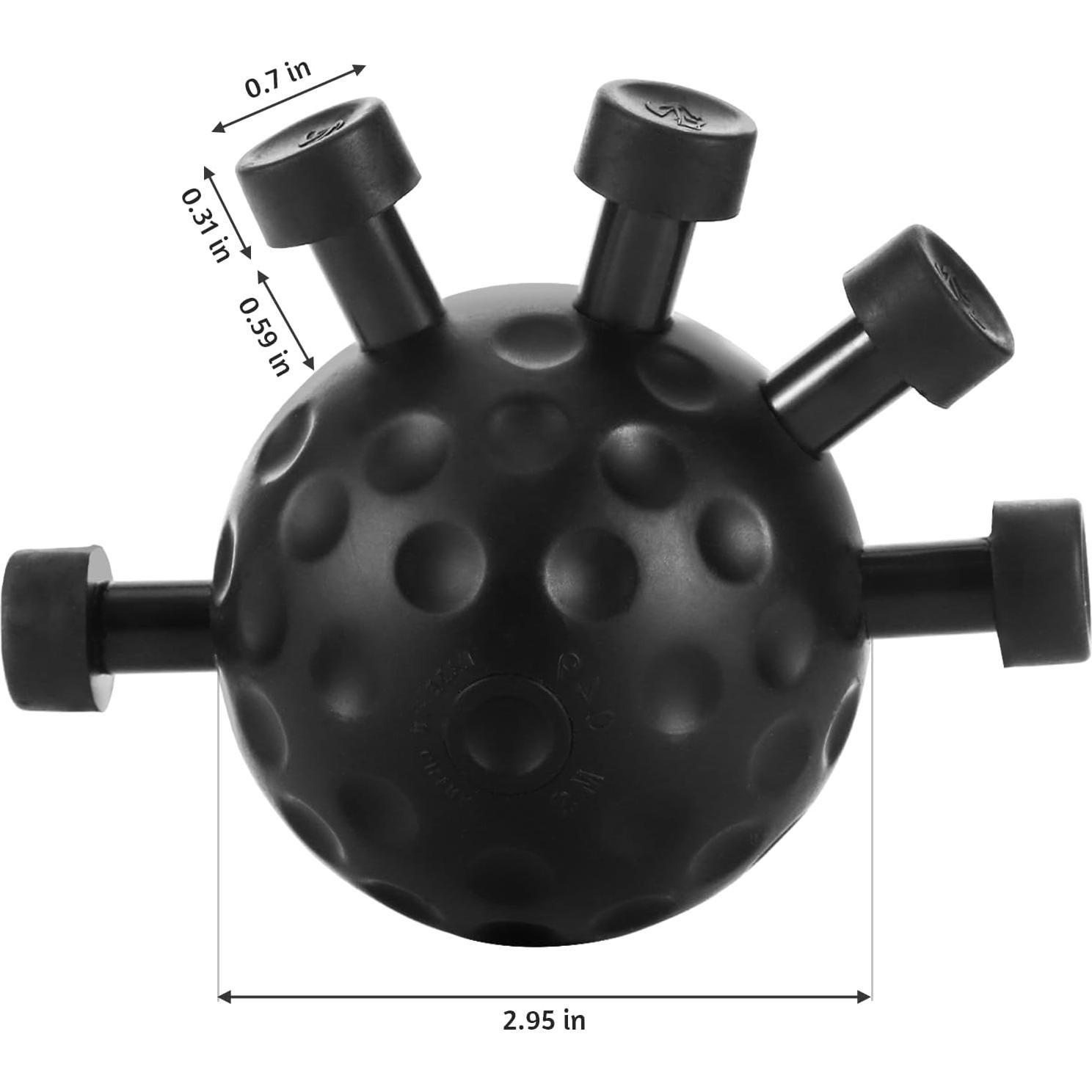 Entrenador de Fuerza de Agarre Qiuruoo - Ejercitador de Mano Negro