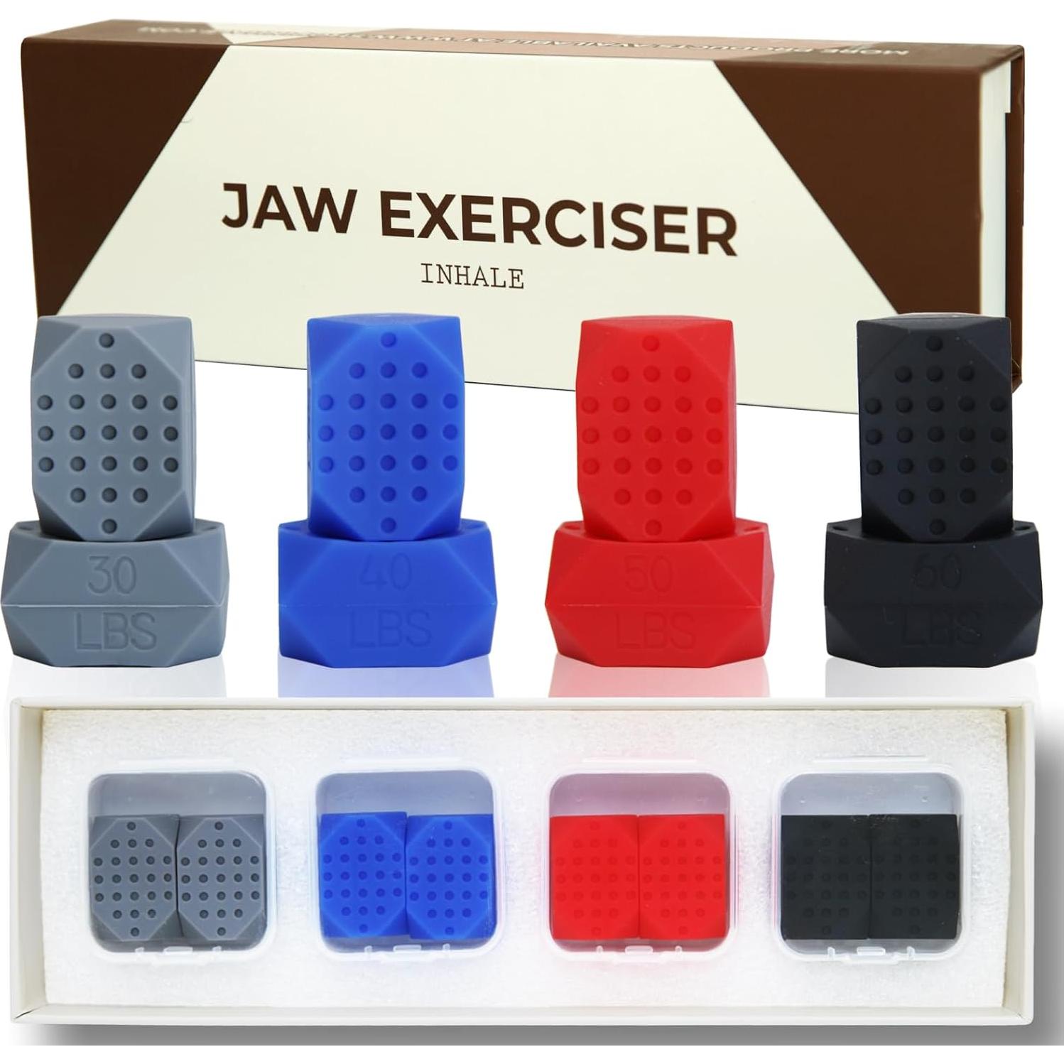 Ejercitador de Mandíbula Inhale Fitness - 4 Niveles de Resistencia