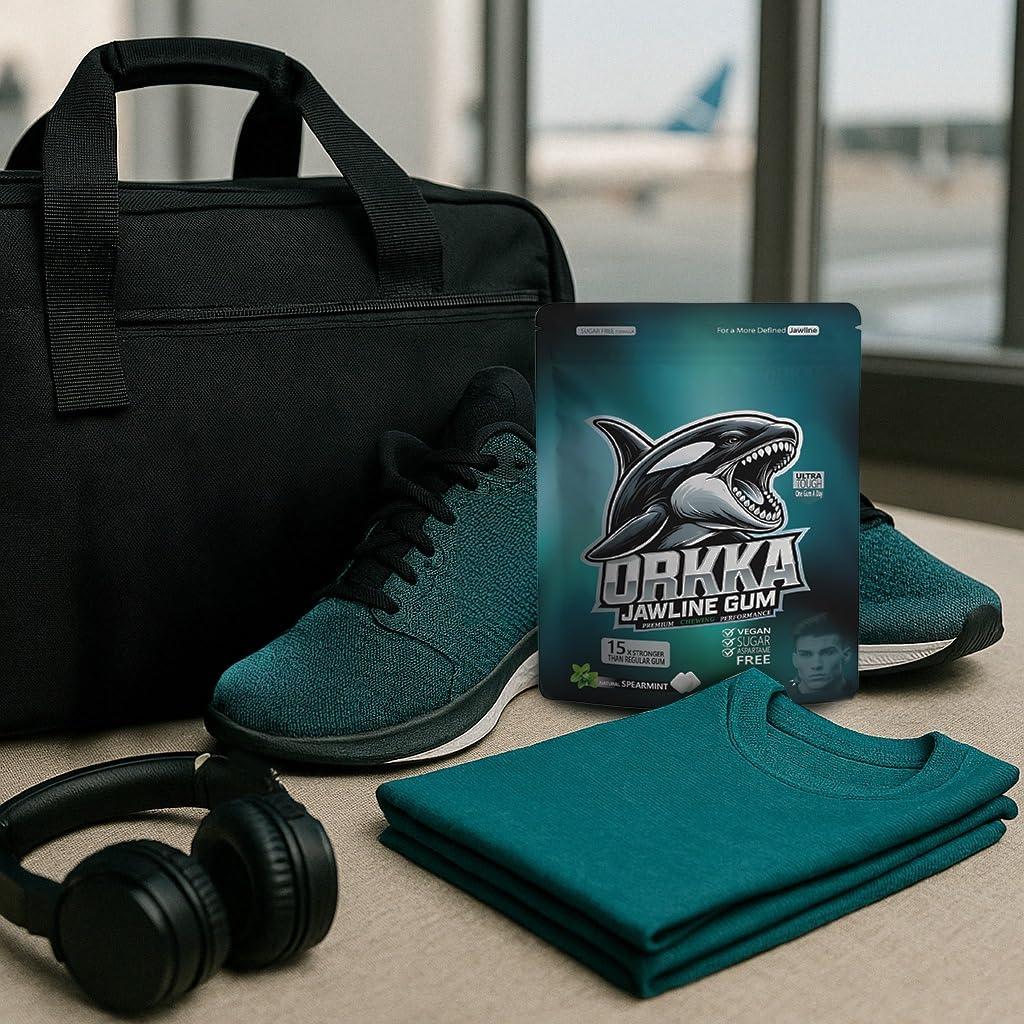 Goma de Mandíbula ORKKA 15X Vegana Sabor Menta 30 Piezas