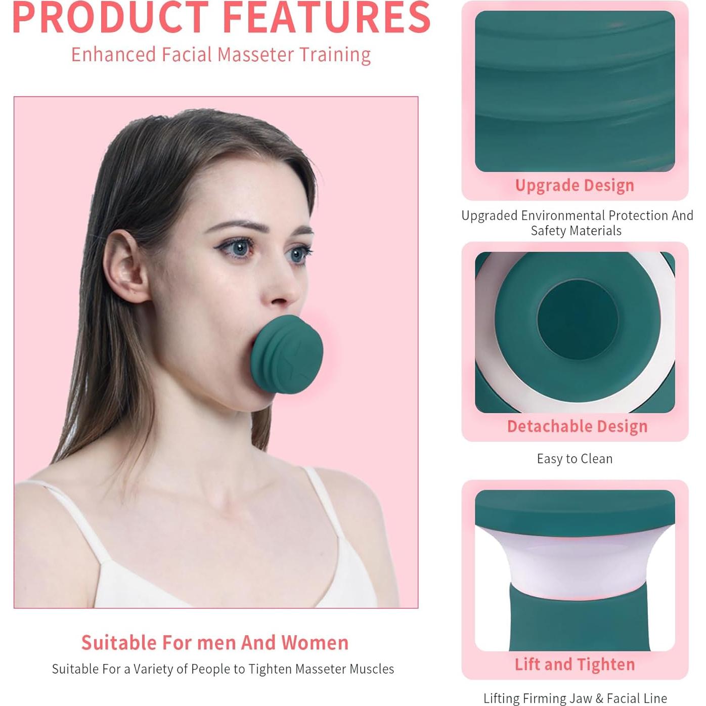 Ejercitador Facial Unisex JANMISI para Doble Papada 60mm