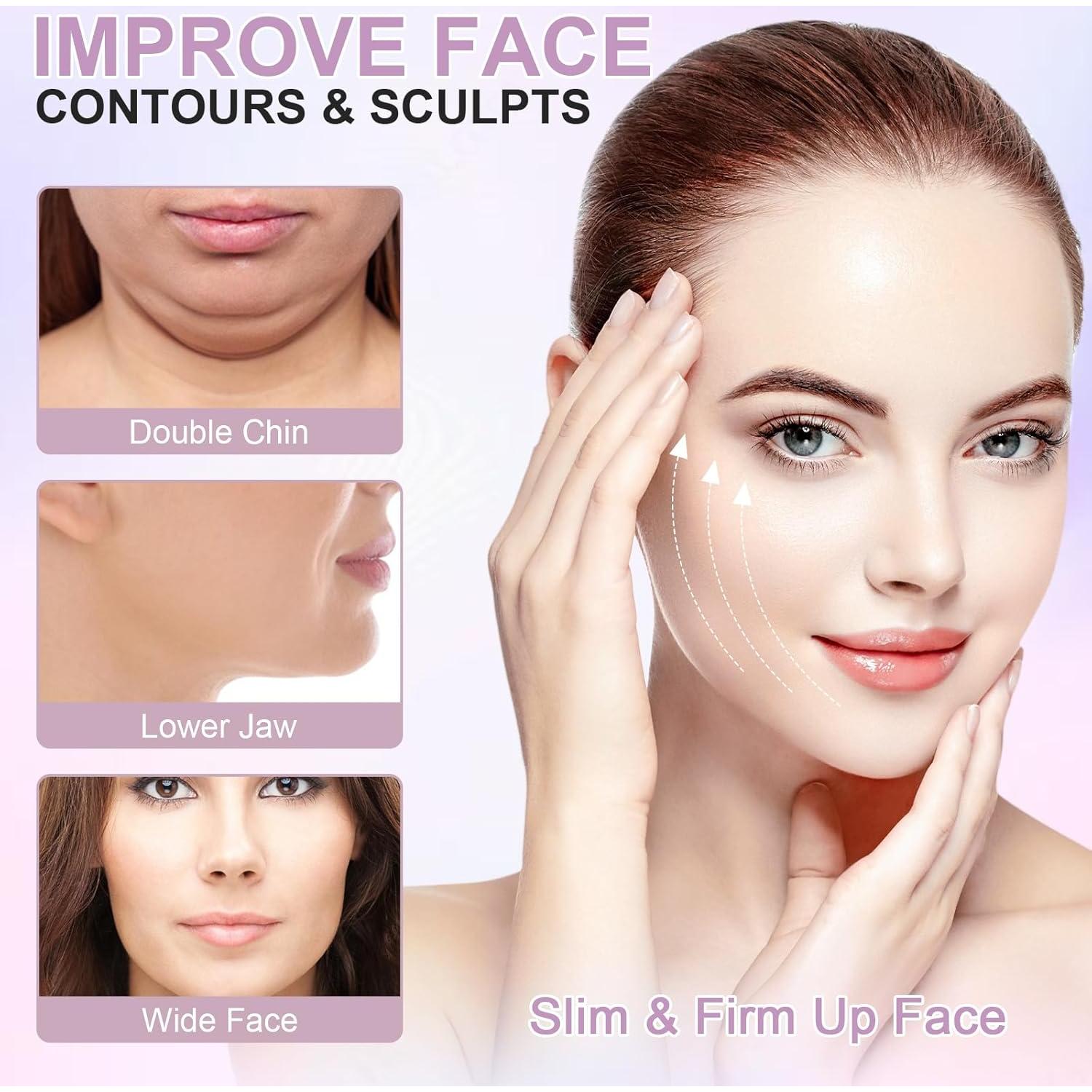 Mascarilla Facial V FERNIDA Ajustable Unisex Rosa 17.78cm