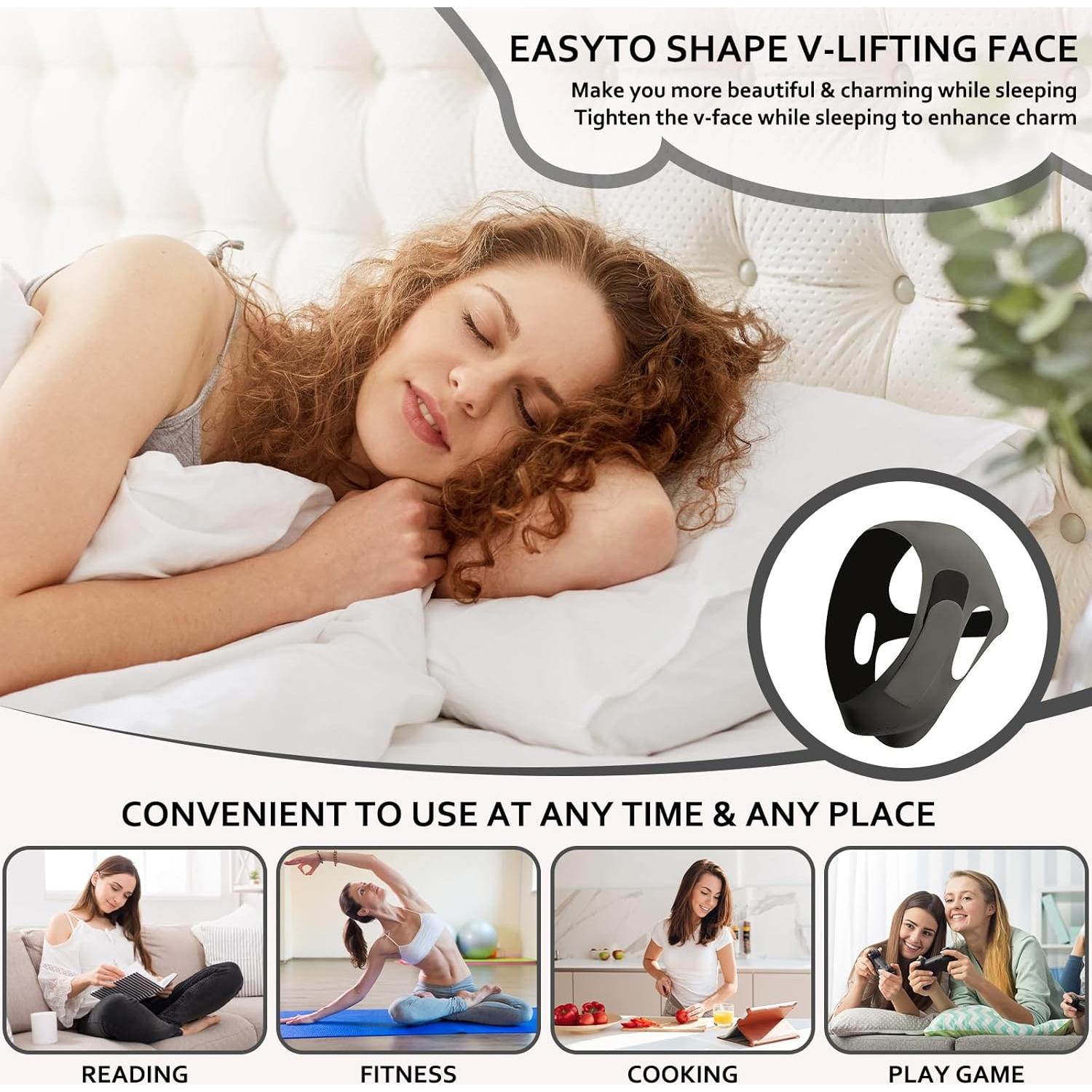 Correa para Barbilla Nackiy - Reutilizable, Ajustable, Negro