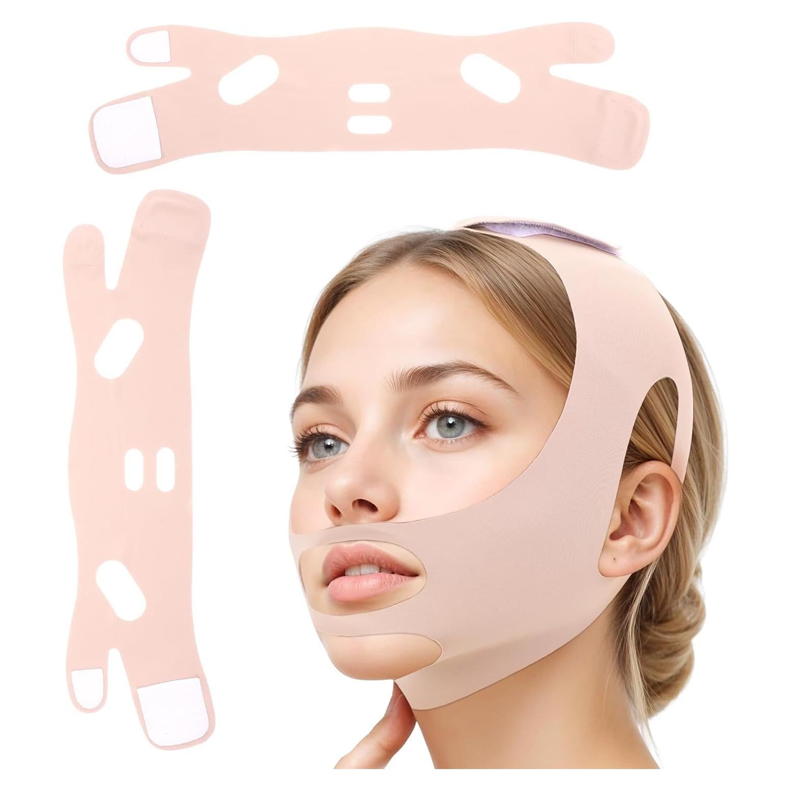 2 Piezas Correa Elevadora Facial Quilax para Doble Papada