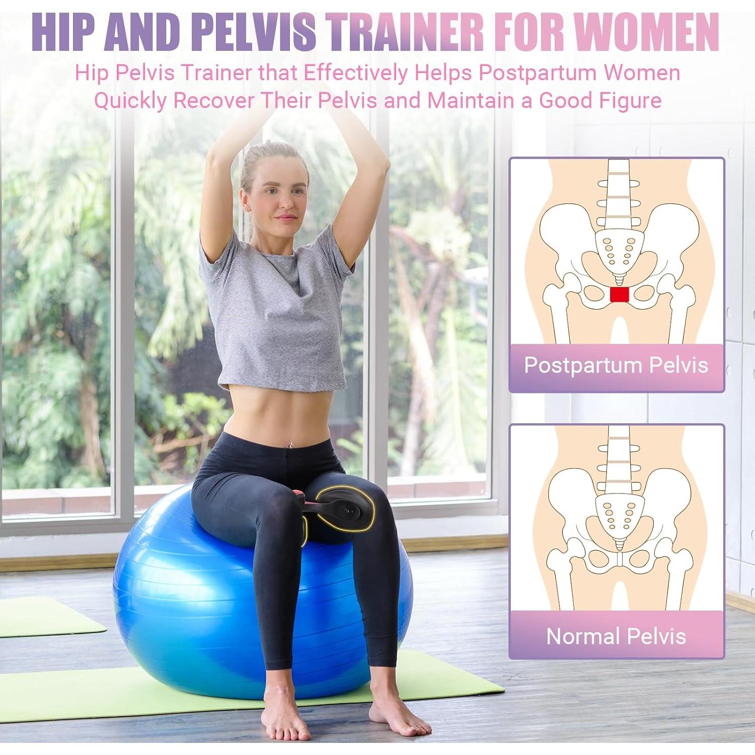 Ejercitador de Muslos COFOF Negro-06 para Mujeres, Resistencia Ajustable