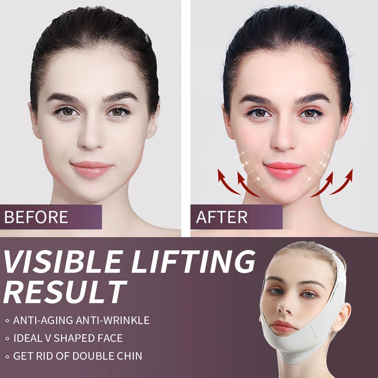 Correa Facial Ajustable YSEDF para Tonificación Mandíbula