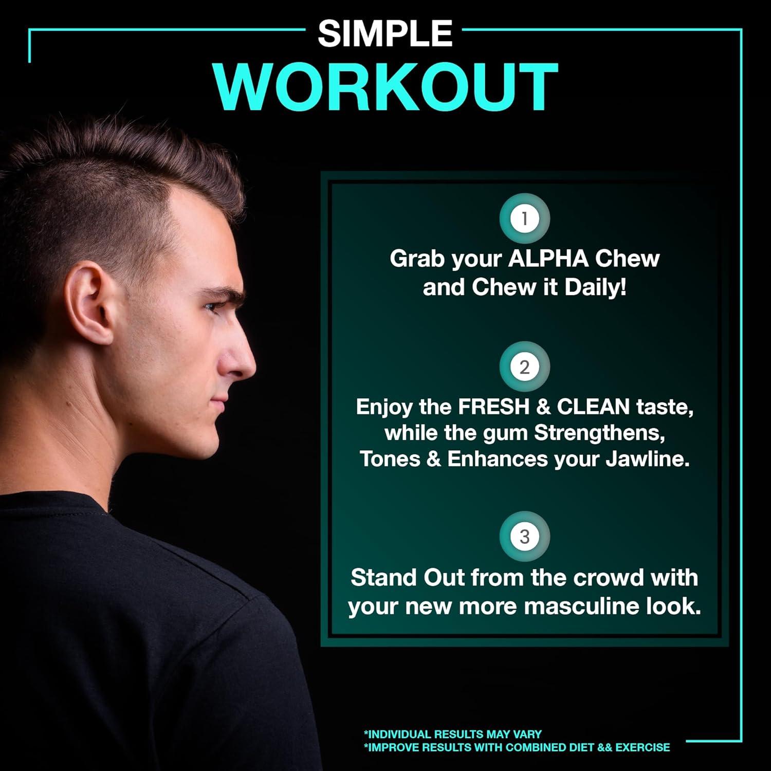 Chicle Duro para Mandíbula MAKE LIFE EXCLUSIVE Menta 120 Unidades