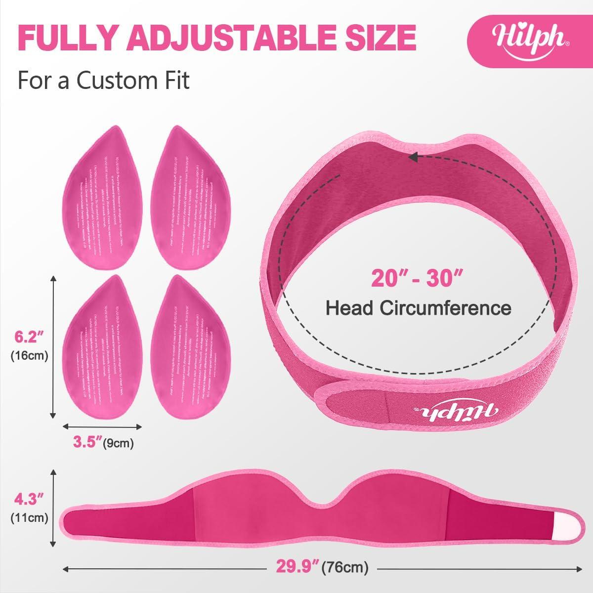 Paquete de Hielo para Cara Hilph con Envoltura Lavable y 4 Repuestos