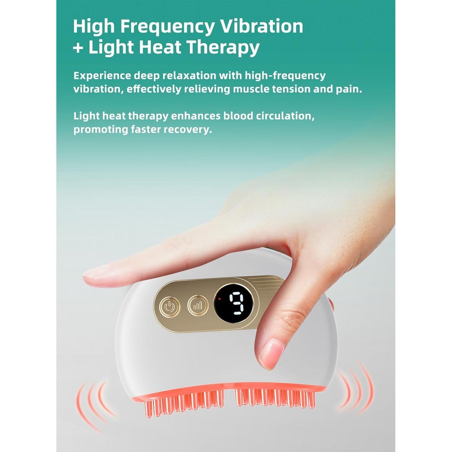 Masajeador TMJ Chenzhou L2 Ergonómico con Calor y Vibración