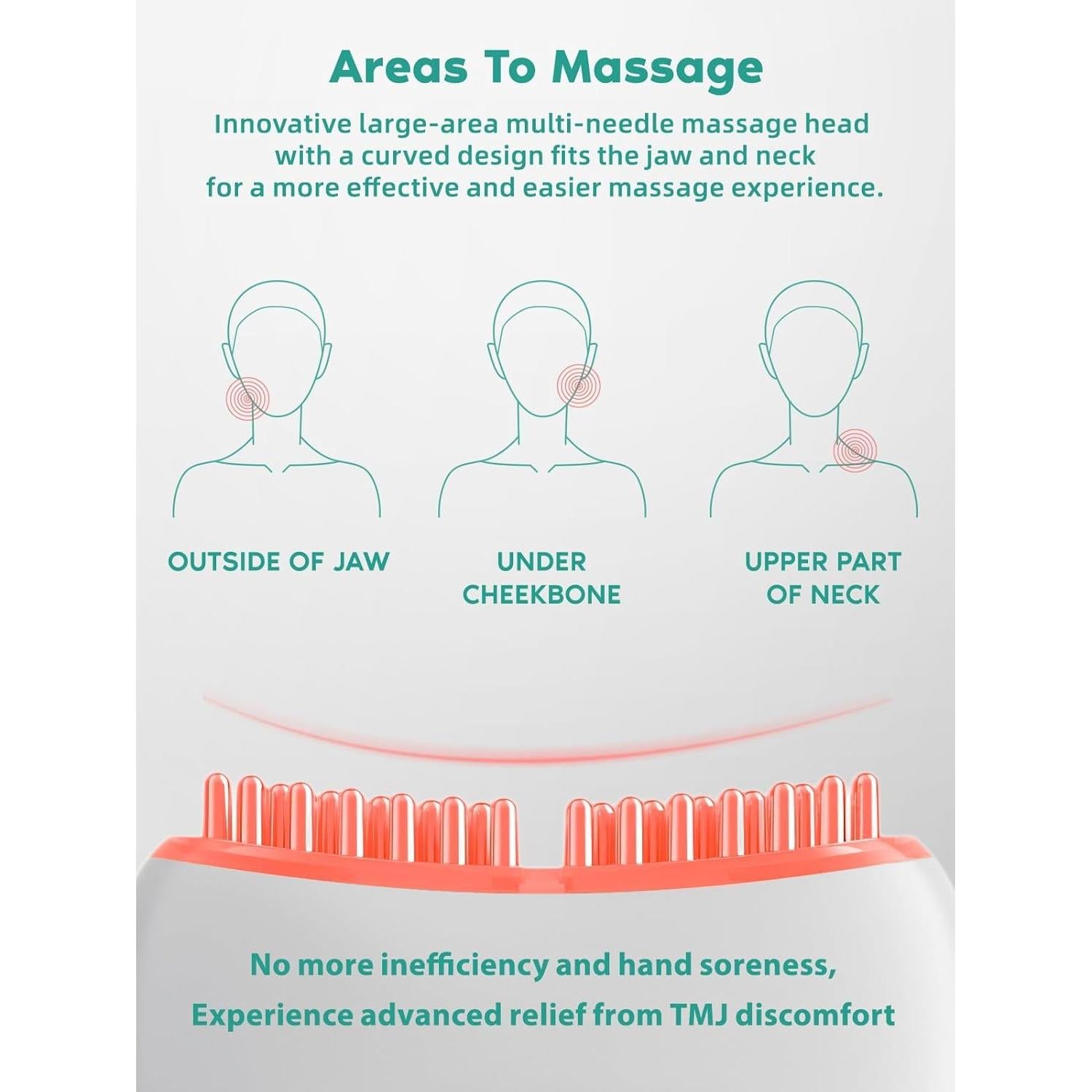 Masajeador TMJ Chenzhou L2 Ergonómico con Calor y Vibración