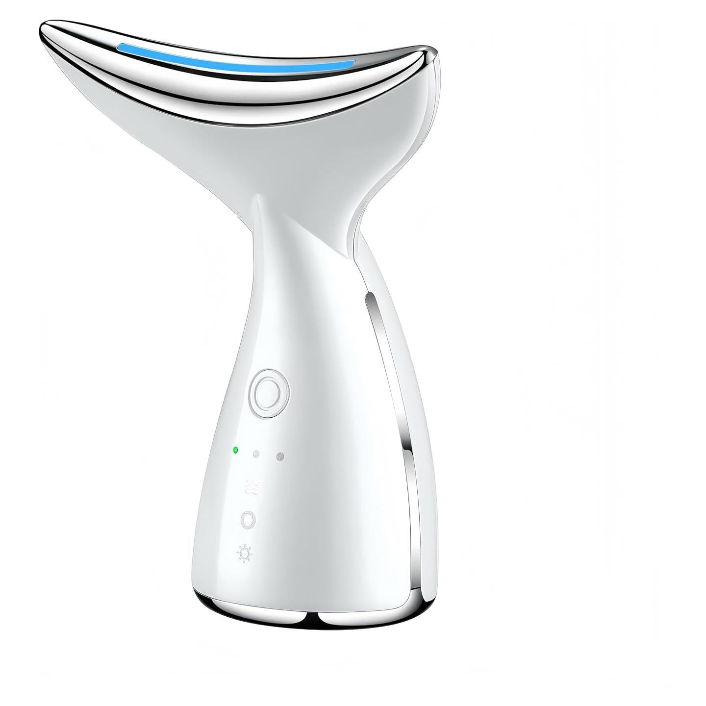 Masajeador Facial y de Cuello VOFEL Blanco con Calor 45°C