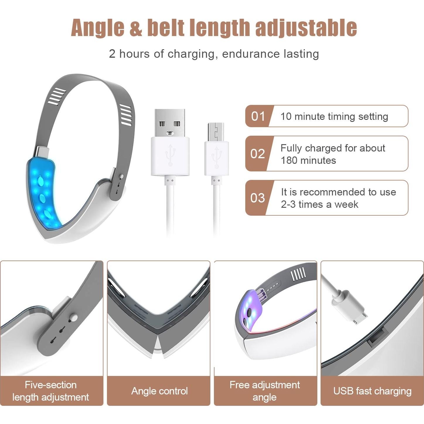 Masajeador Facial Eléctrico SYK-509B para Doble Papada