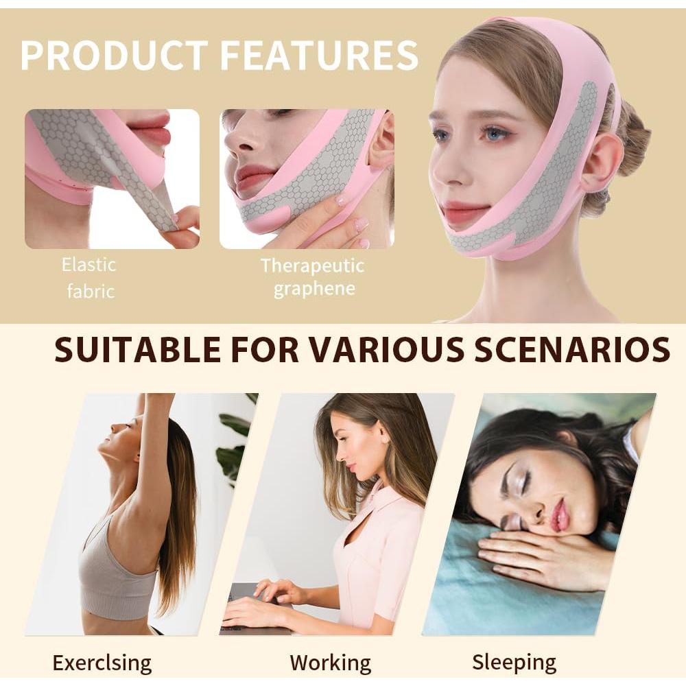 Mascarilla Facial Elevación V Fovcos - Grafeno y Ácido Hialurónico