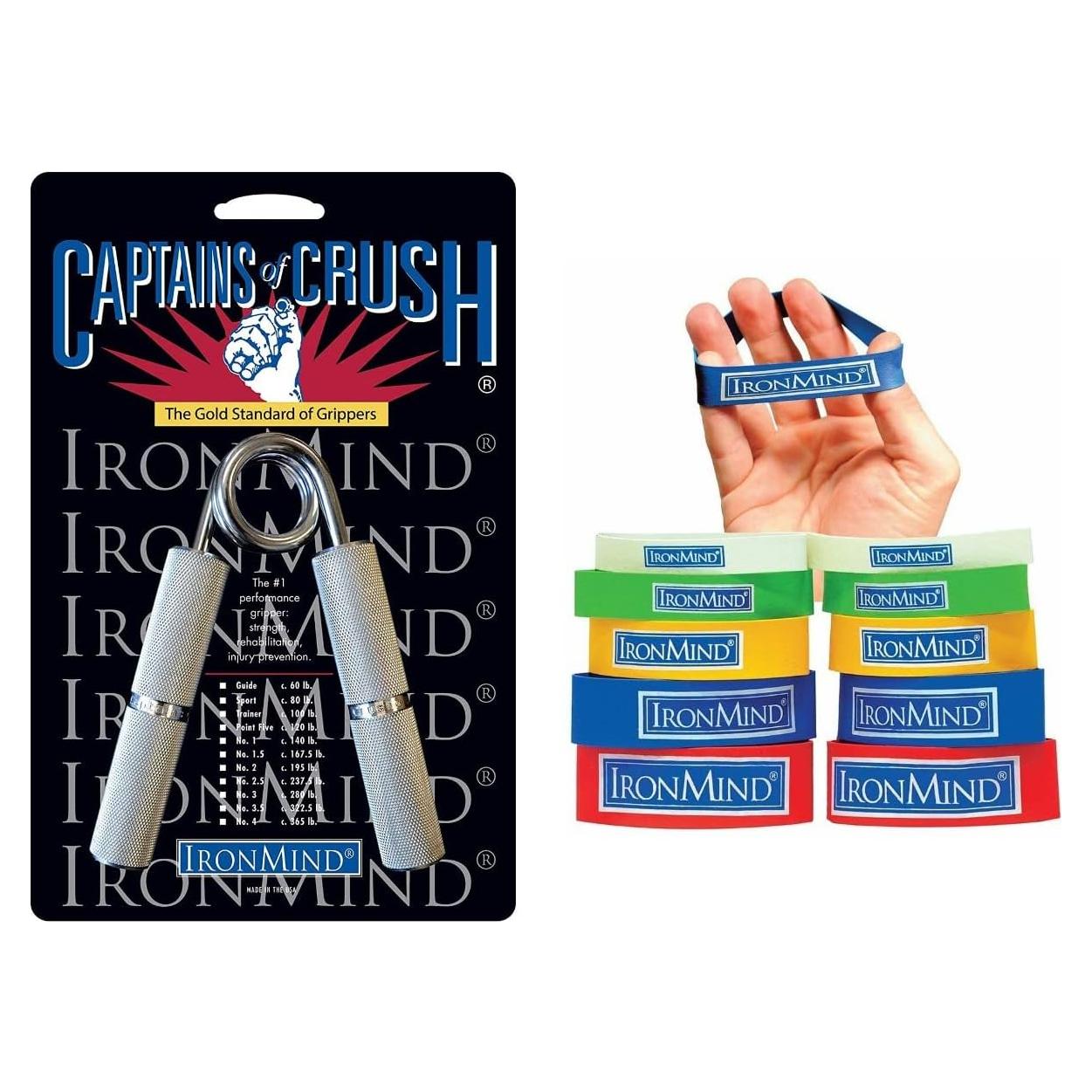 Conjunto Fortalecedores de Agarre IronMind CoC + Bandas