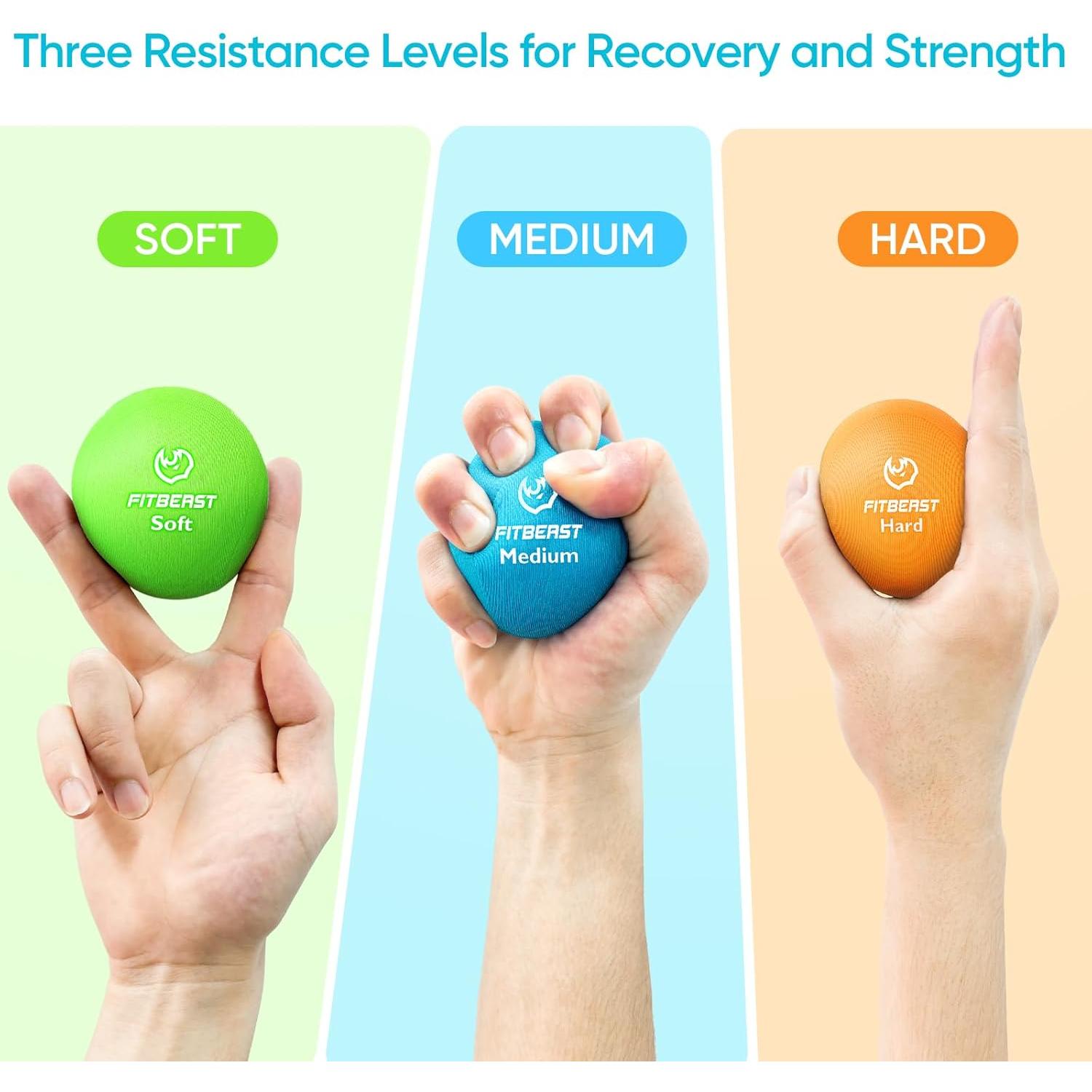 Entrenador de Fuerza de Agarre FitBeast Set 6 Piezas