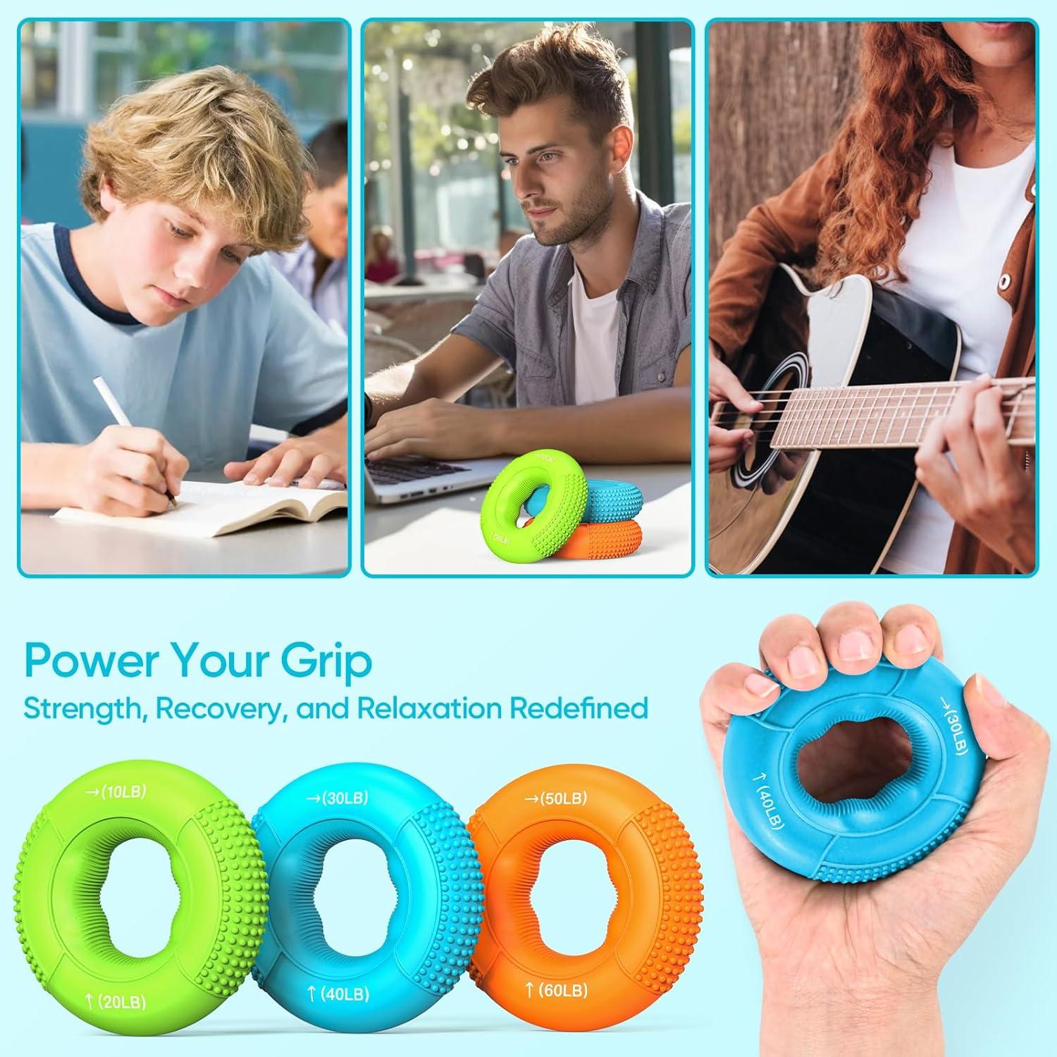 Entrenador de Fuerza de Agarre FitBeast Set 6 Piezas