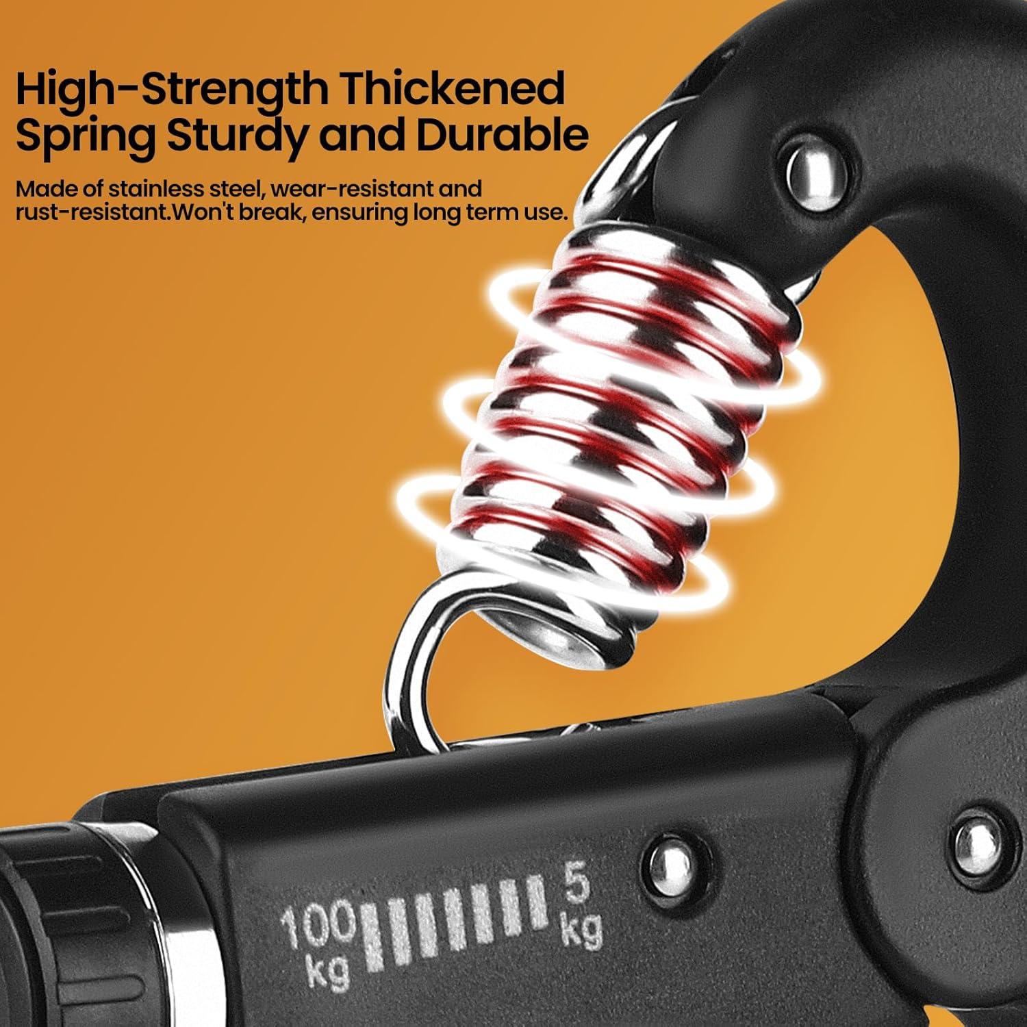 Fortalecedor de Agarre ZHOSA Ajustable 5-100KG Ergonómico