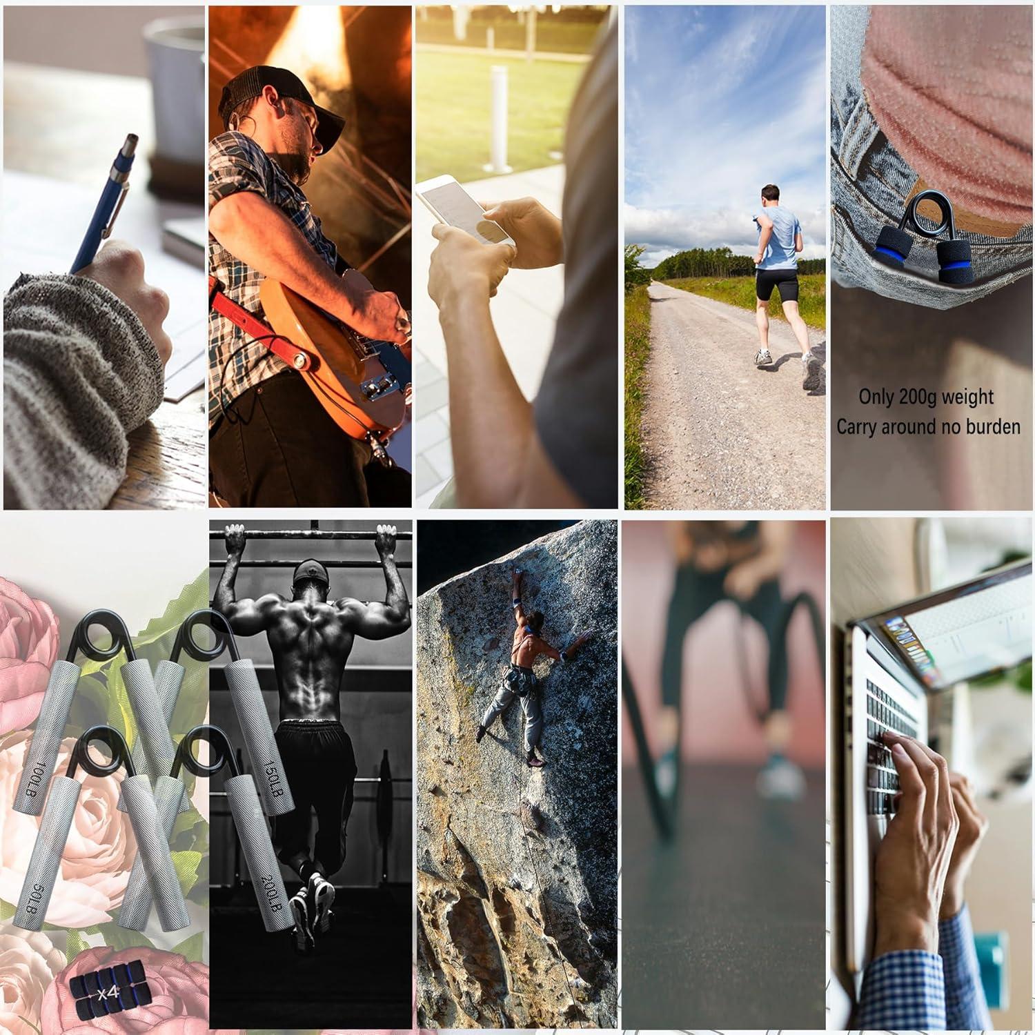 Entrenador de Fuerza de Agarre Lotorr - 4 Niveles de Resistencia