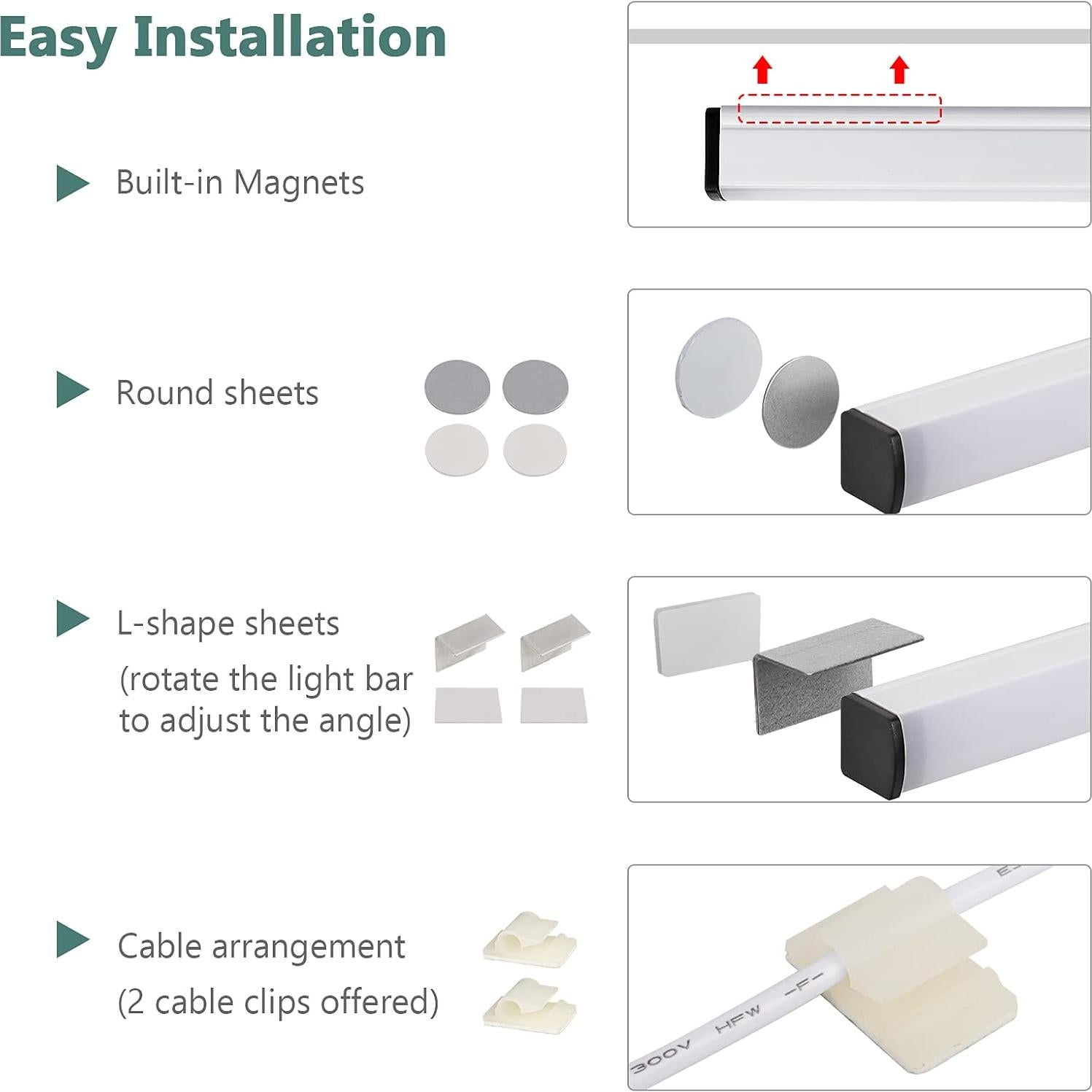 Barra de Luz LED ASOKO 30 cm USB Blanca Fría 6000K