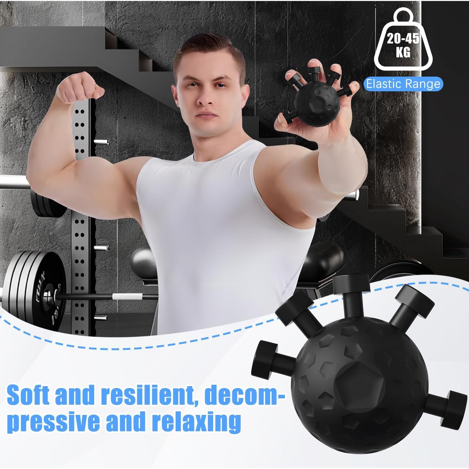 Fortalecedor de Agarre de Dedos Cioevantial Ajustable - Negro