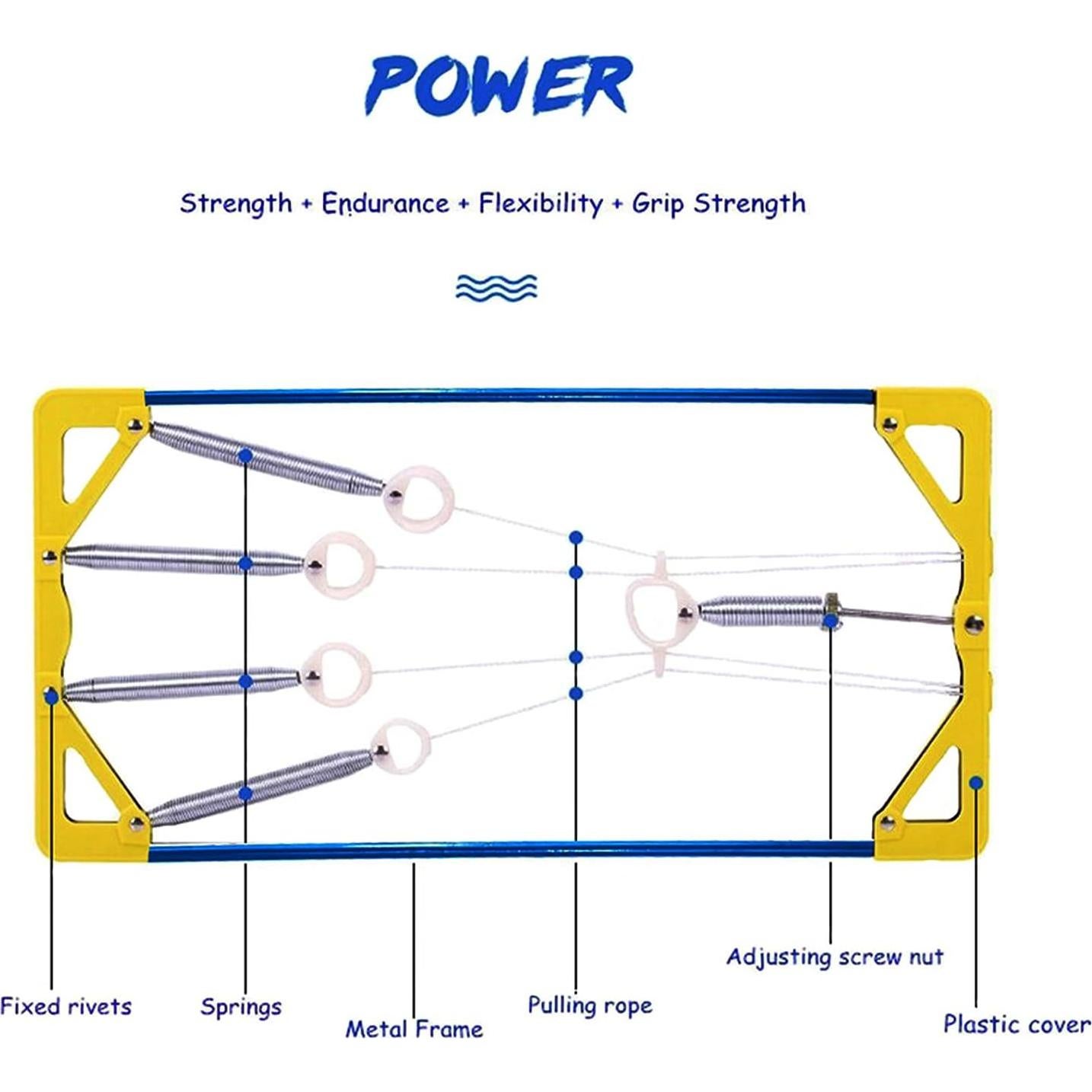 Ejercitador de Dedos JINWEE para Fuerza de Agarre 45KG