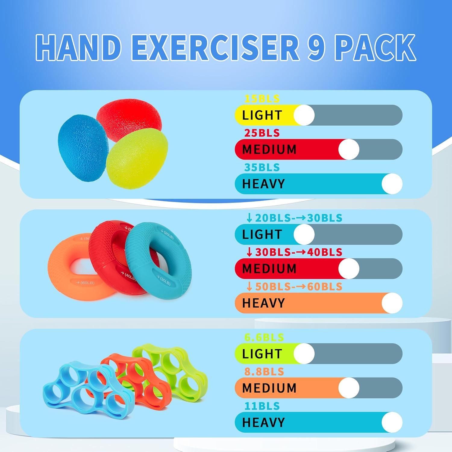 Conjunto de Bar y Fortalecedores de Dedos DICYWUDI 13 Piezas