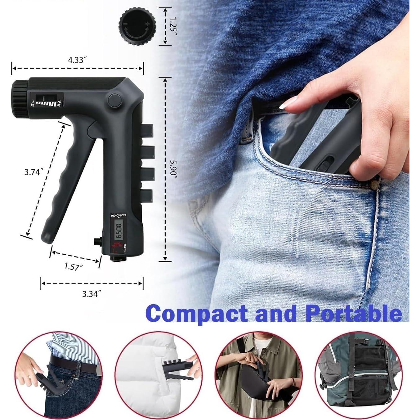 Entrenador de Fuerza de Agarre Gym Panda 2 en 1 Ajustable