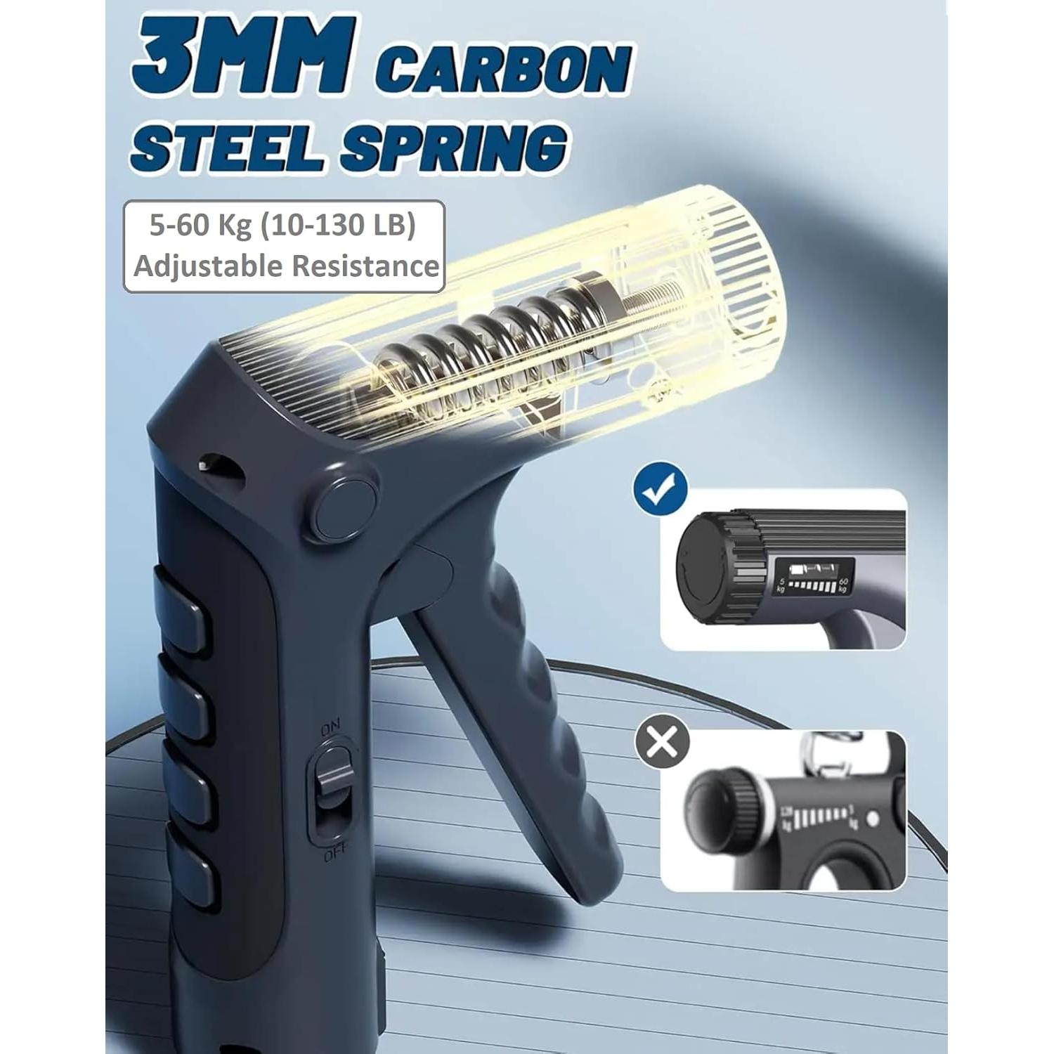 Entrenador de Fuerza de Agarre Gym Panda 2 en 1 Ajustable