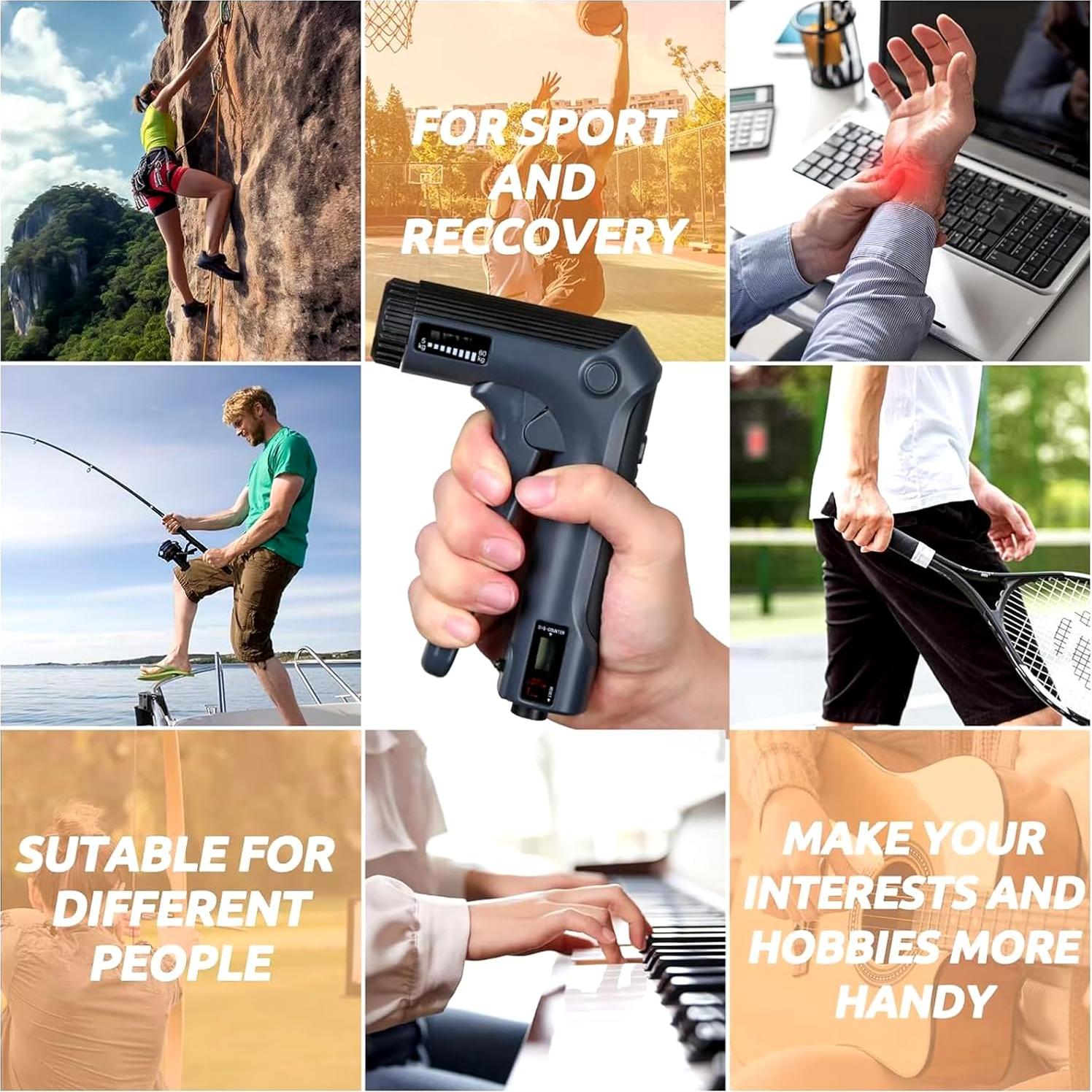 Entrenador de Fuerza de Agarre Gym Panda 2 en 1 Ajustable