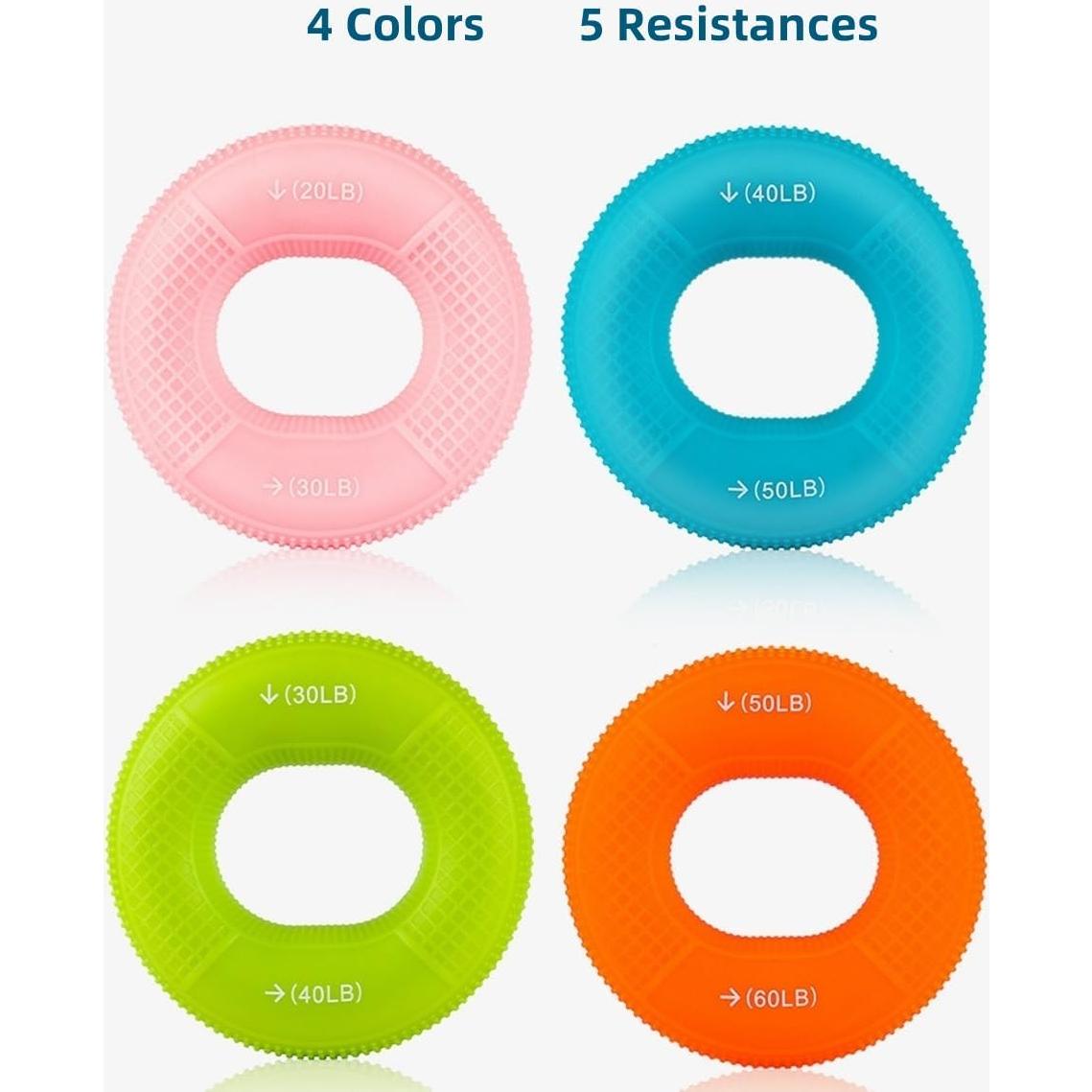 Anillos de Agarre de Silicona AIKESIWAY - 4 PCS, 9-27 kg