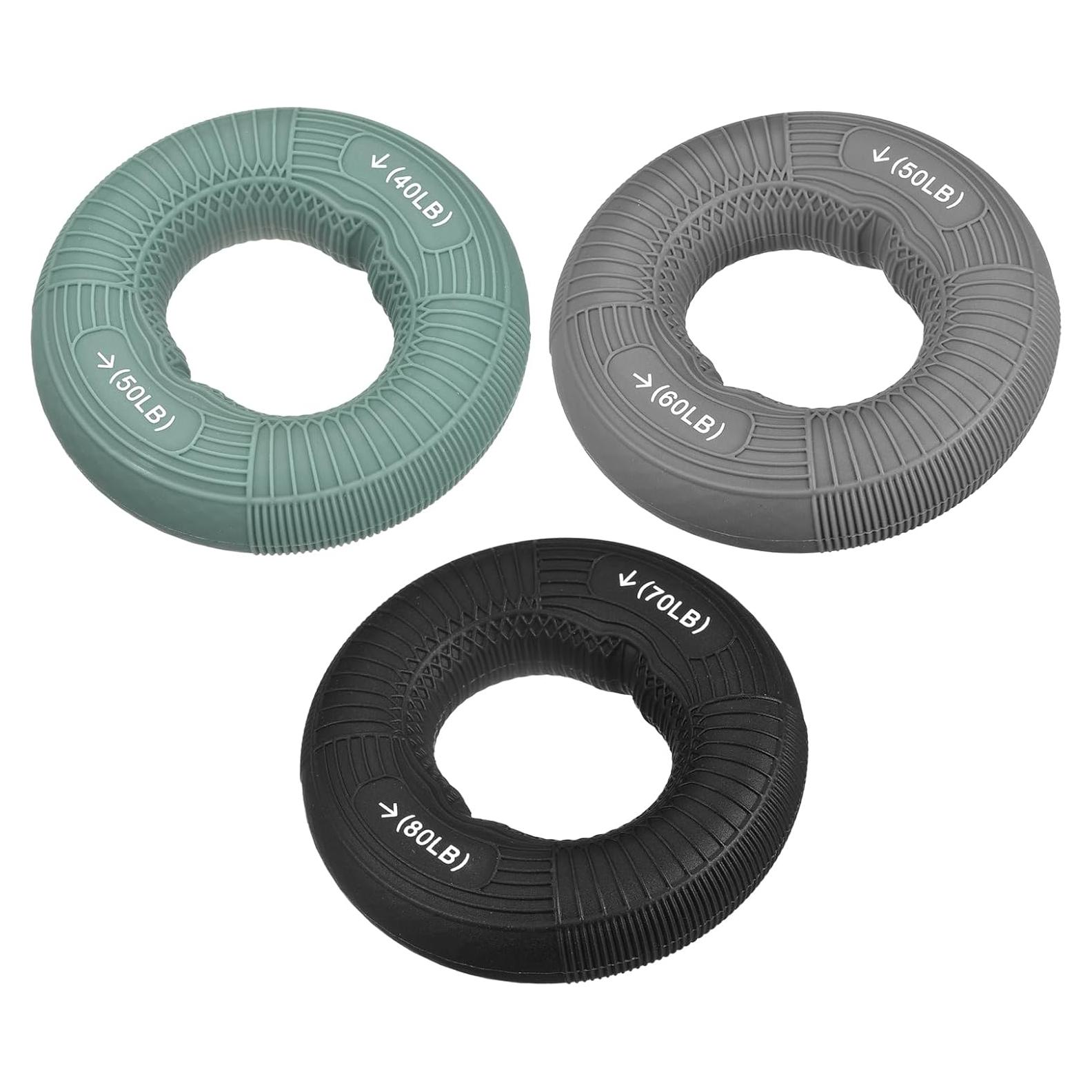 Fortalecedores de Agarre uxcell - Silicona 40-50/50-60/70-80Lb