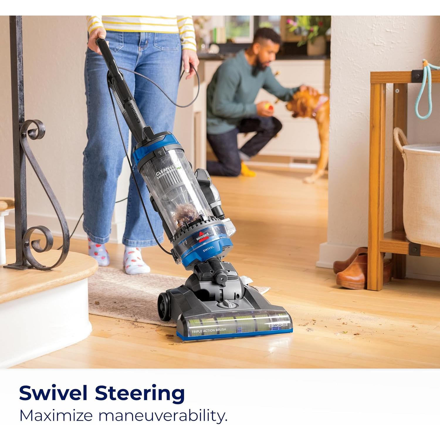 Aspiradora Bissell CleanView Swivel Rewind 8.29 kg con TurboEraser