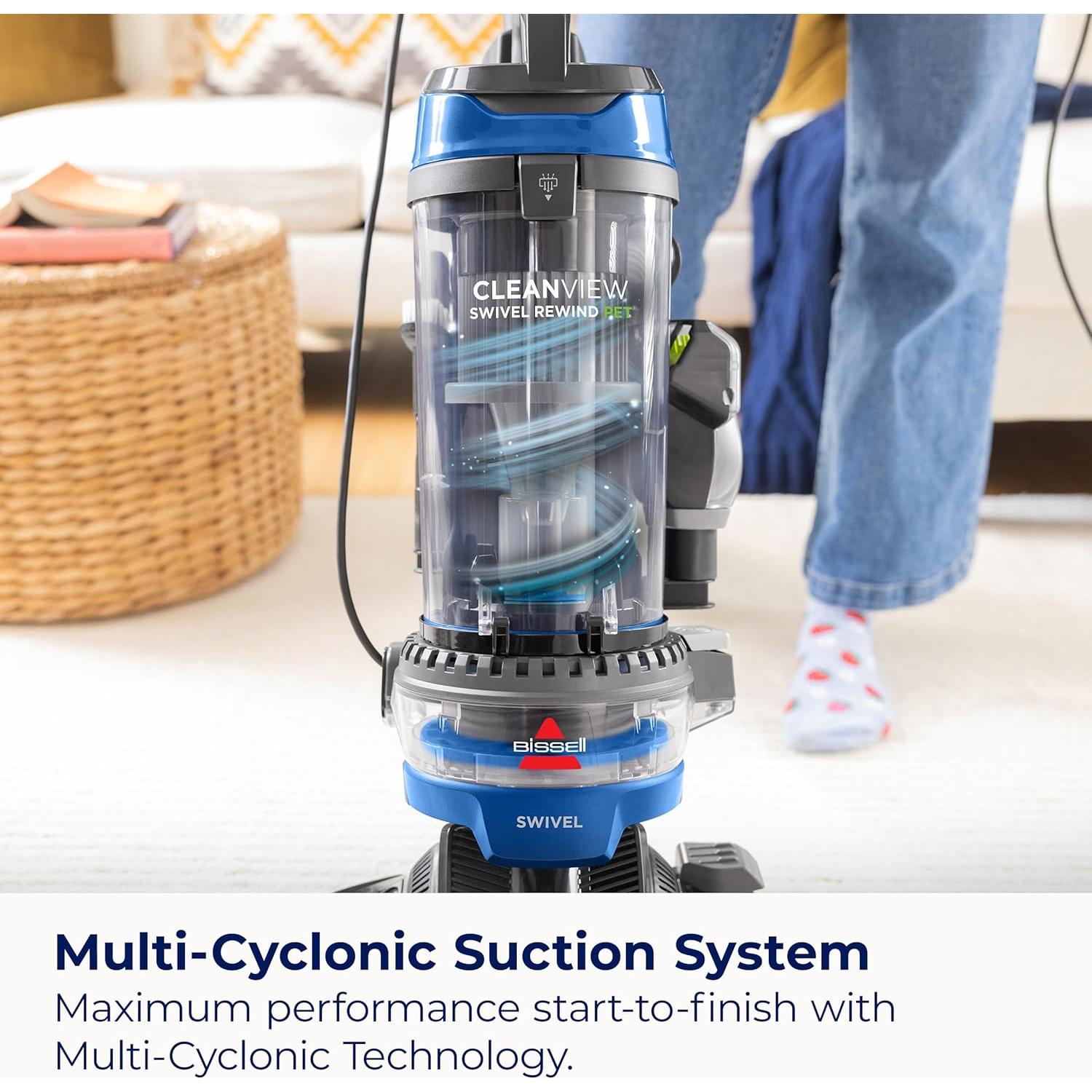 Aspiradora Bissell CleanView Swivel Rewind 8.29 kg con TurboEraser