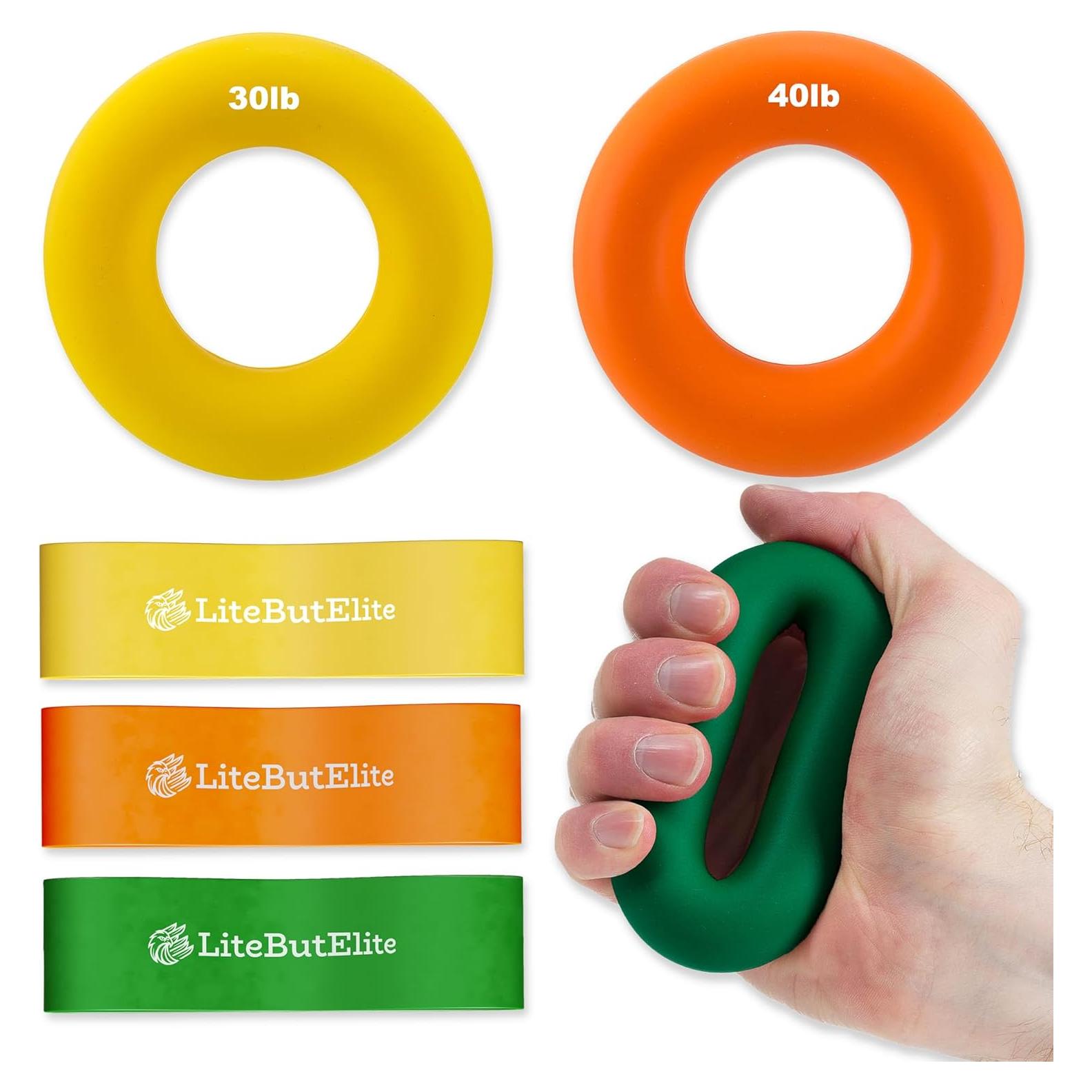 Kit de Entrenador de Fuerza de Agarre LiteButElite - 3 en 1