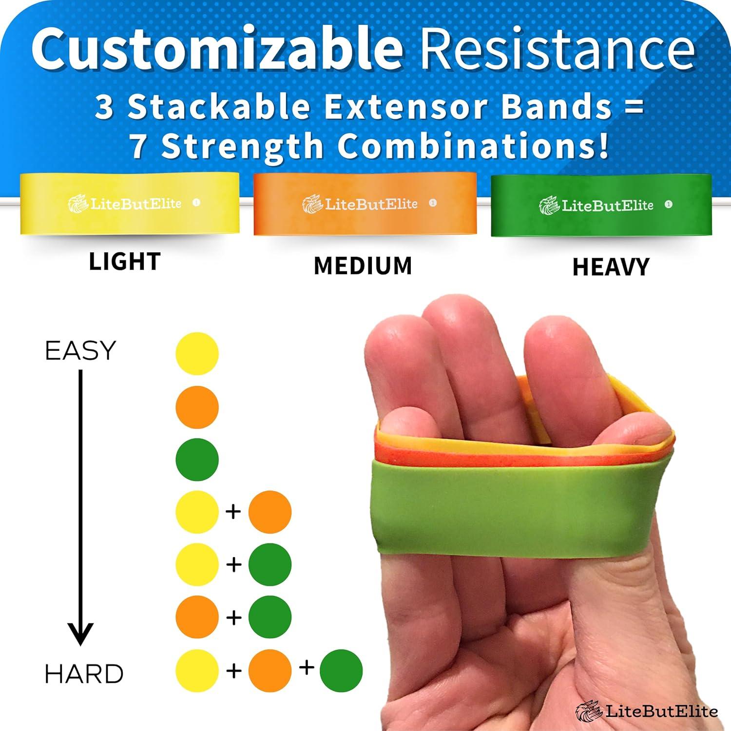 Kit de Entrenador de Fuerza de Agarre LiteButElite - 3 en 1